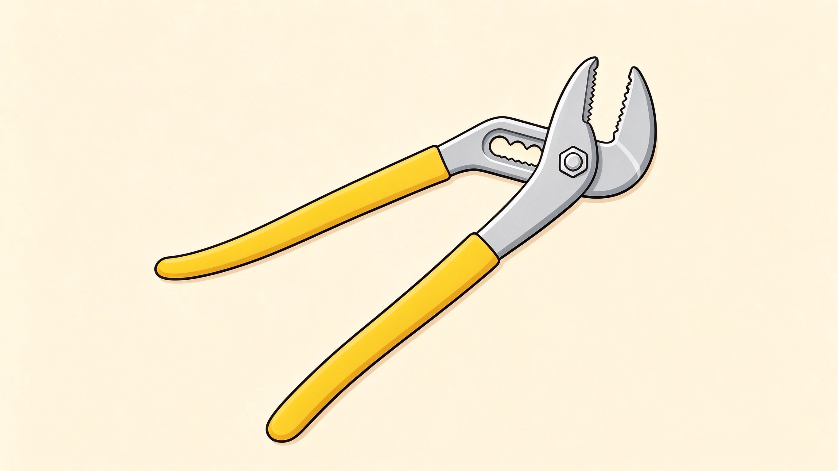 Slip joint pliers annotated picture vocabulary with labeled objects