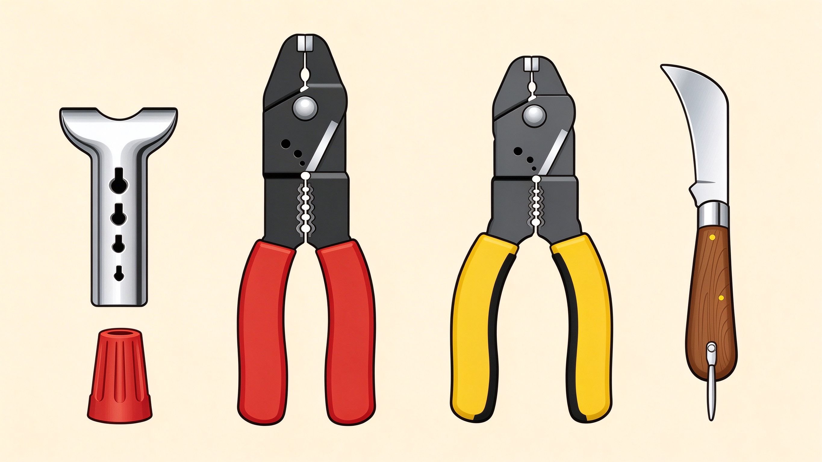 Electrical tools annotated picture vocabulary with labeled objects