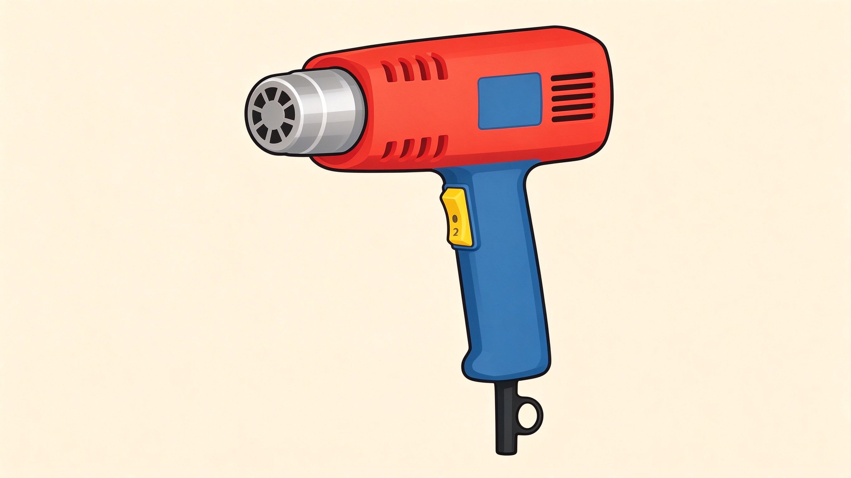 Heat gun annotated picture vocabulary with labeled objects