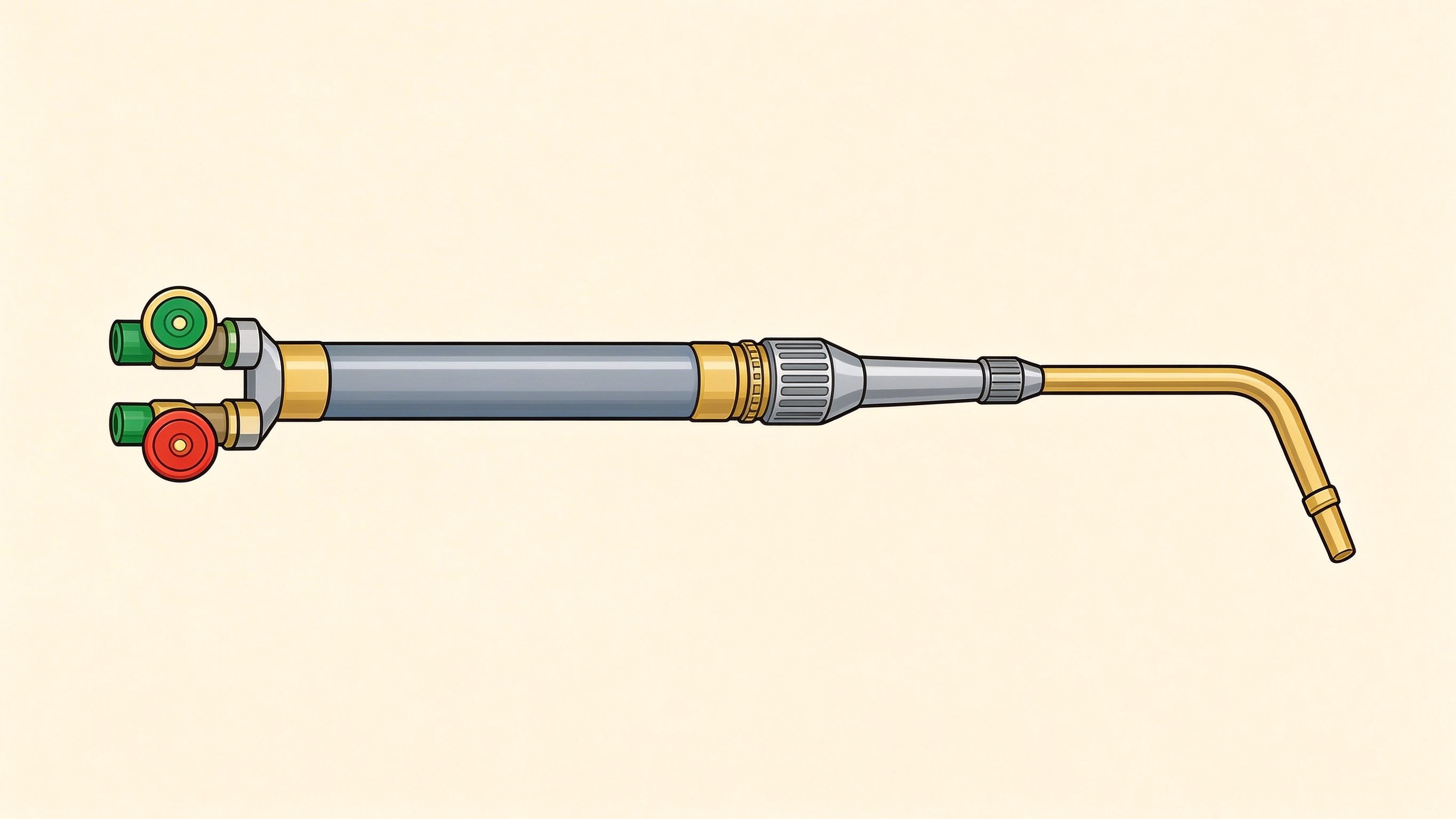 Welding torch annotated picture vocabulary with labeled objects
