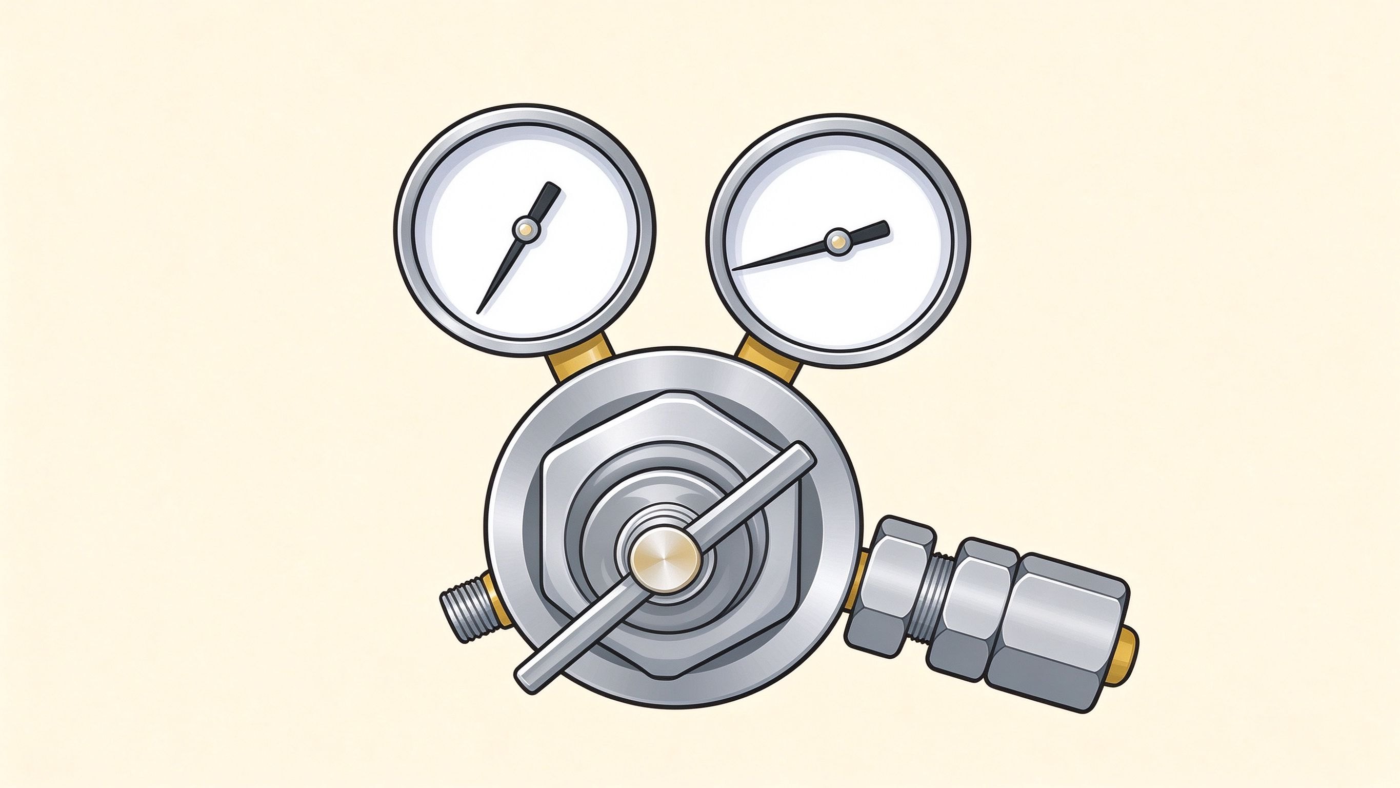 Pressure regulator annotated picture vocabulary with labeled objects