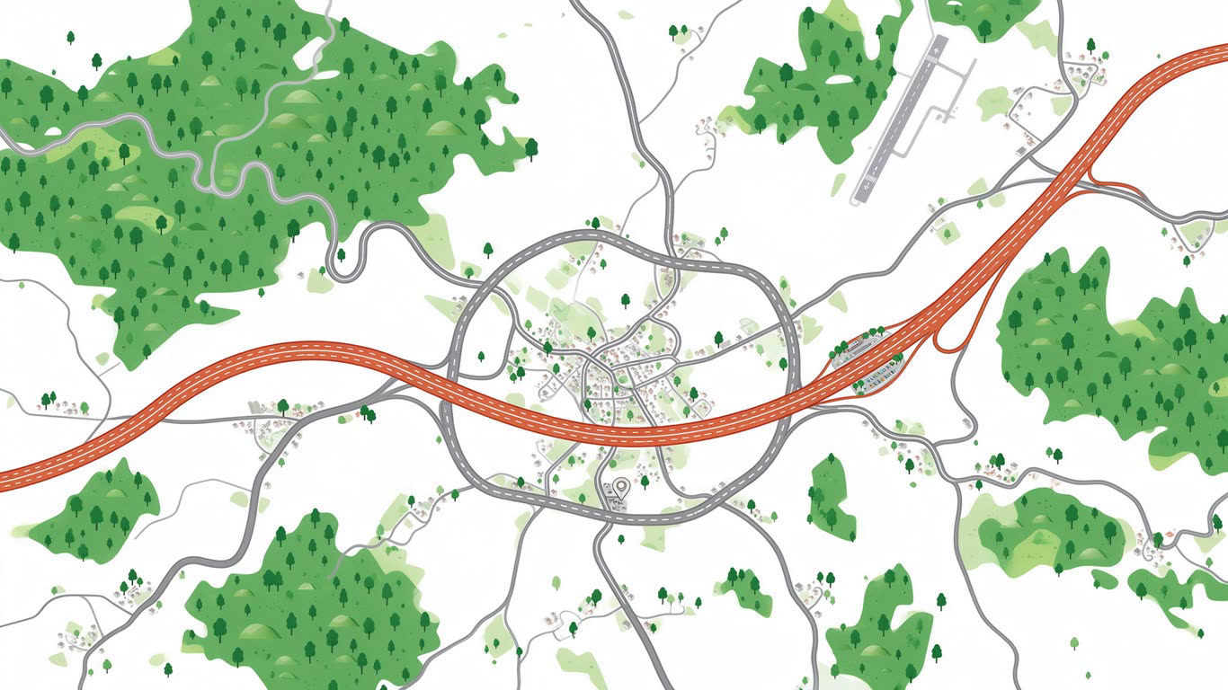 Road map annotated picture vocabulary with labeled objects
