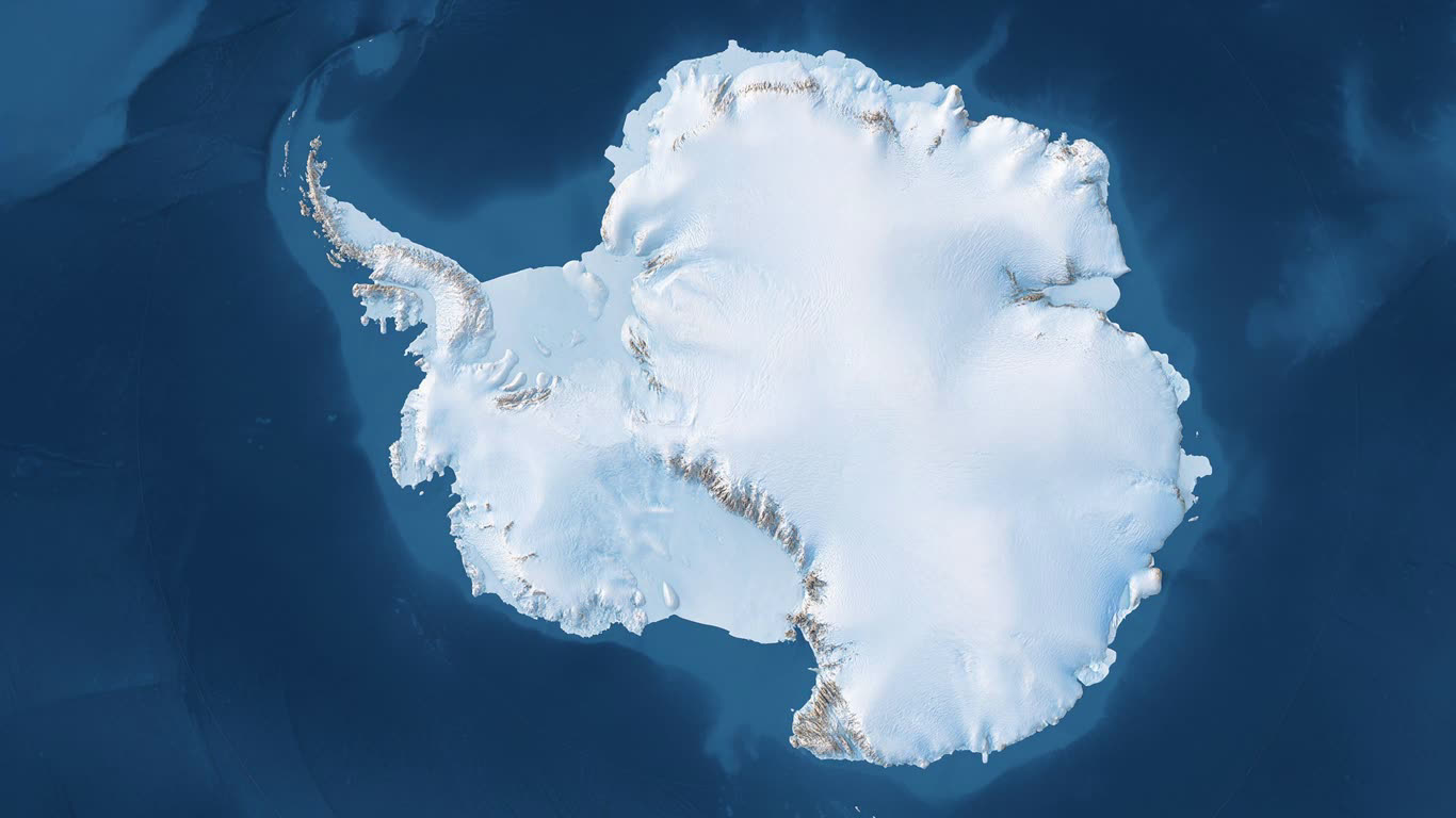 Antarctica annotated picture vocabulary with labeled objects