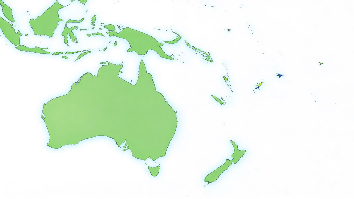Oceania annotated picture vocabulary with labeled objects