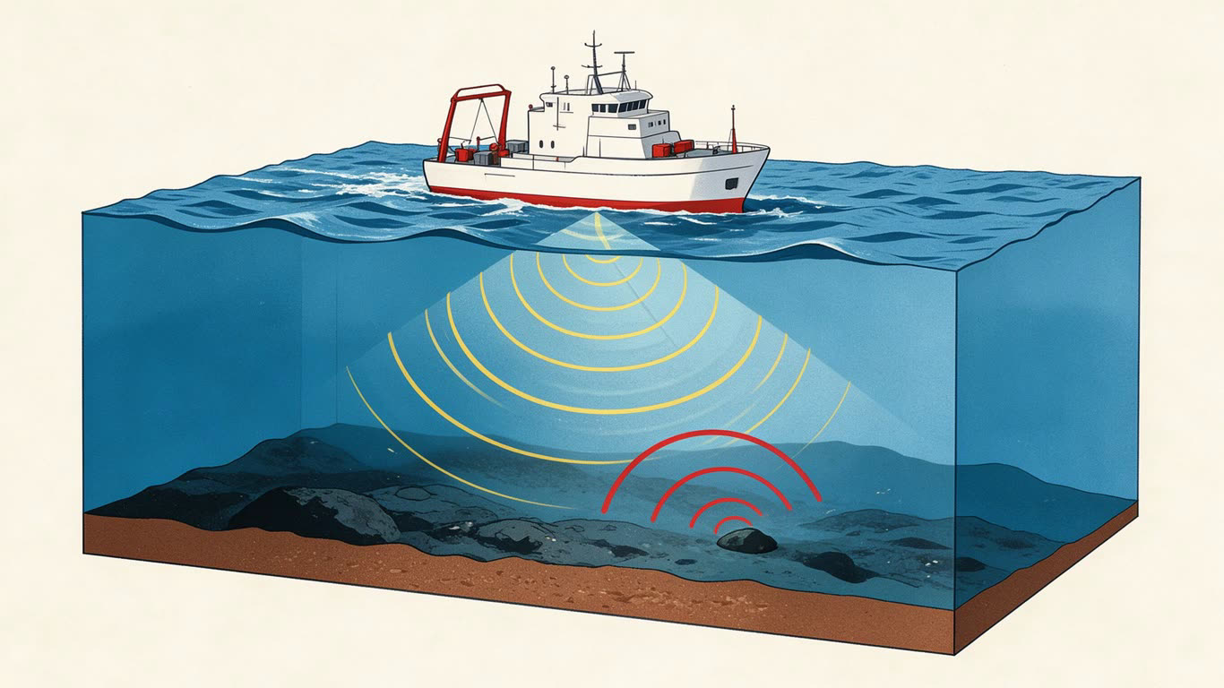 Sonar detection annotated picture vocabulary with labeled objects