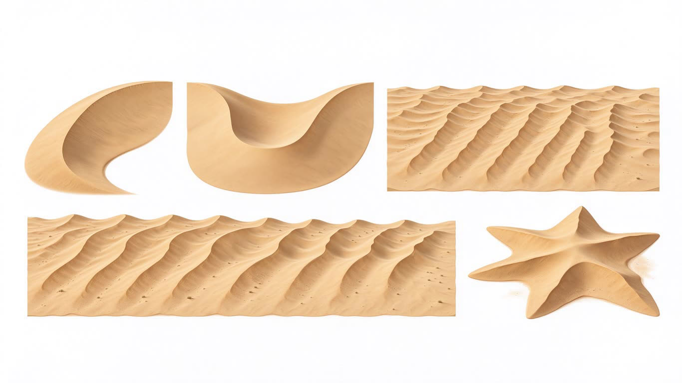Sand dune examples annotated picture vocabulary with labeled objects