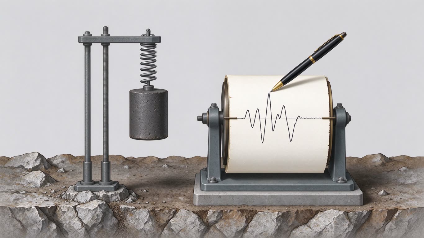 Seismograph annotated picture vocabulary with labeled objects