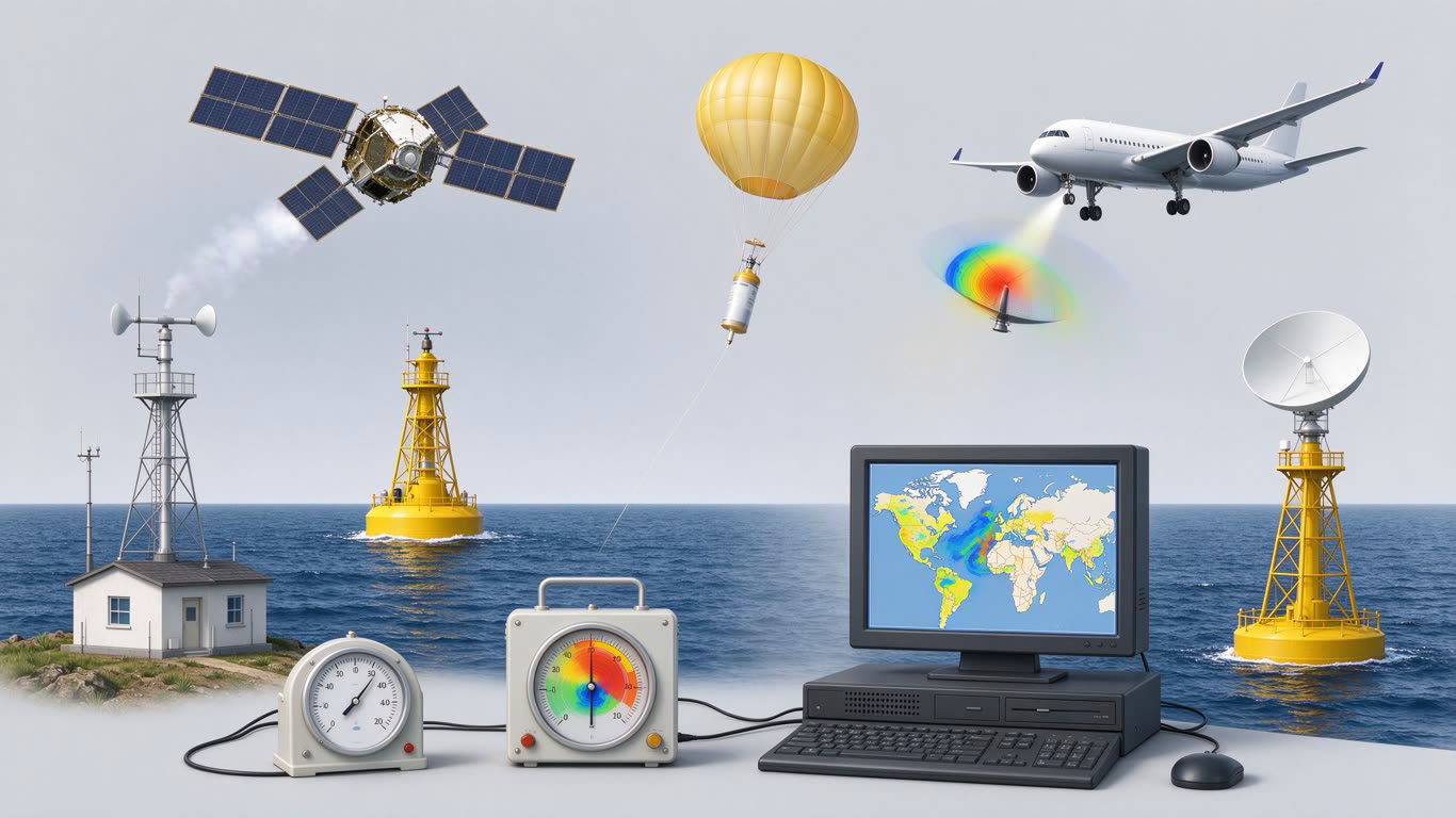 Weather forecast annotated picture vocabulary with labeled objects