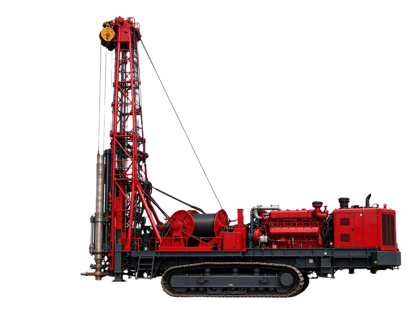 Drilling rig annotated picture vocabulary with labeled objects