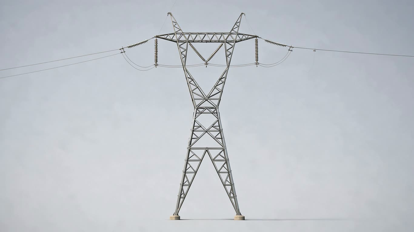 Transmission tower annotated picture vocabulary with labeled objects