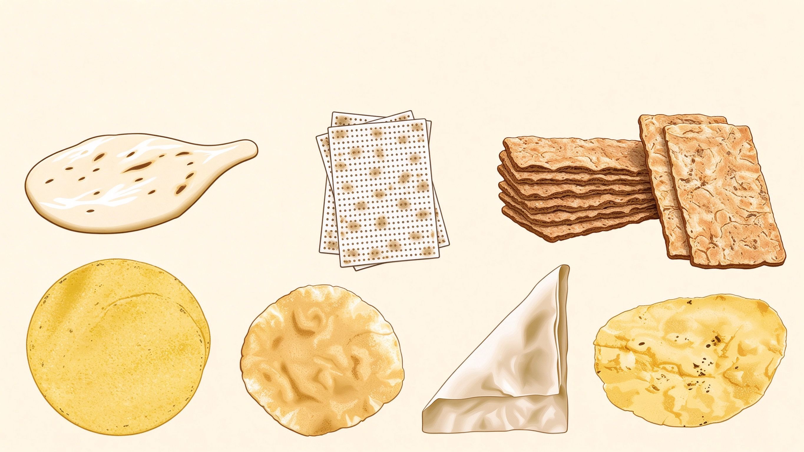 Bread annotated picture vocabulary with labeled objects