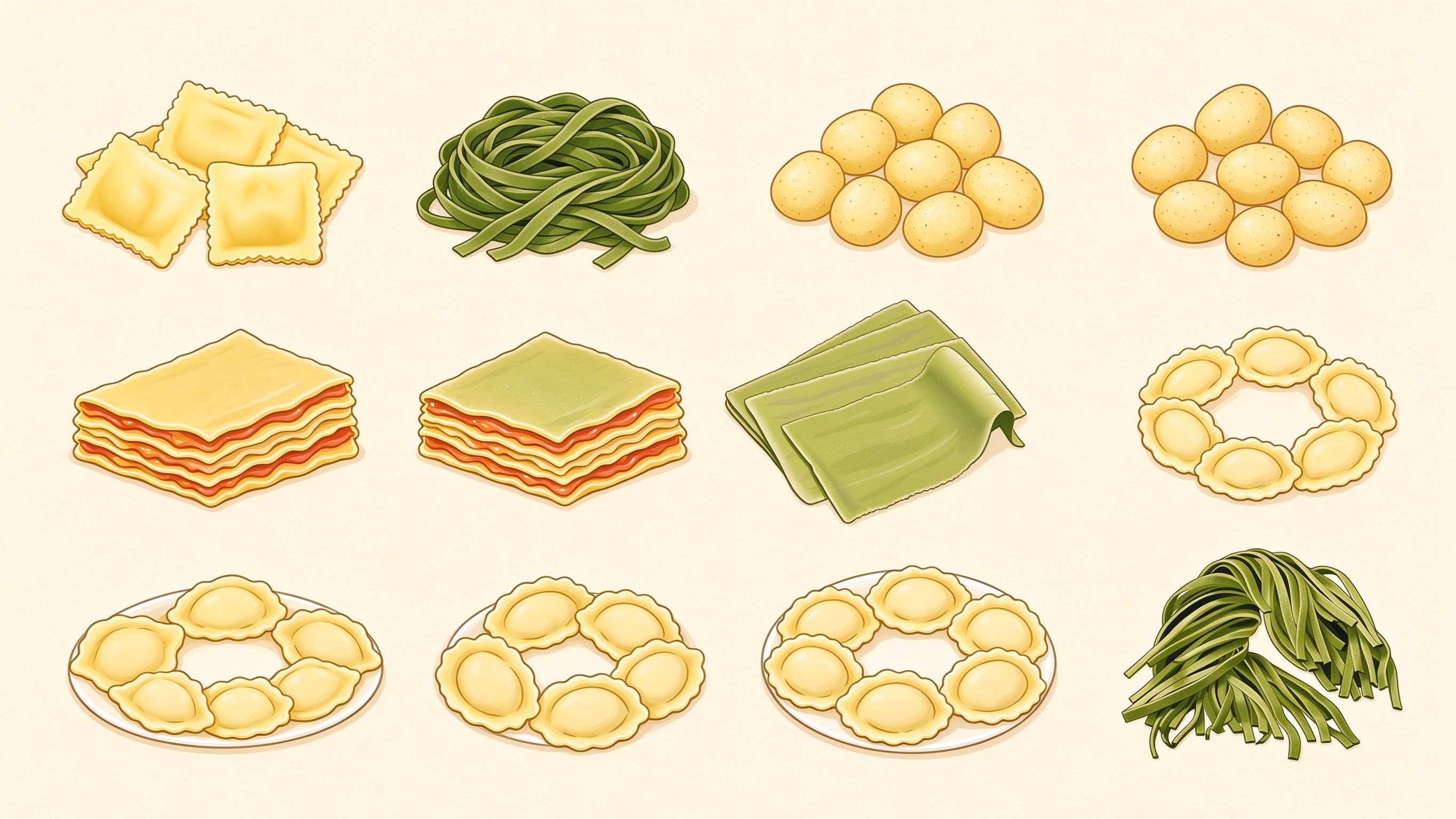 Pasta annotated picture vocabulary with labeled objects