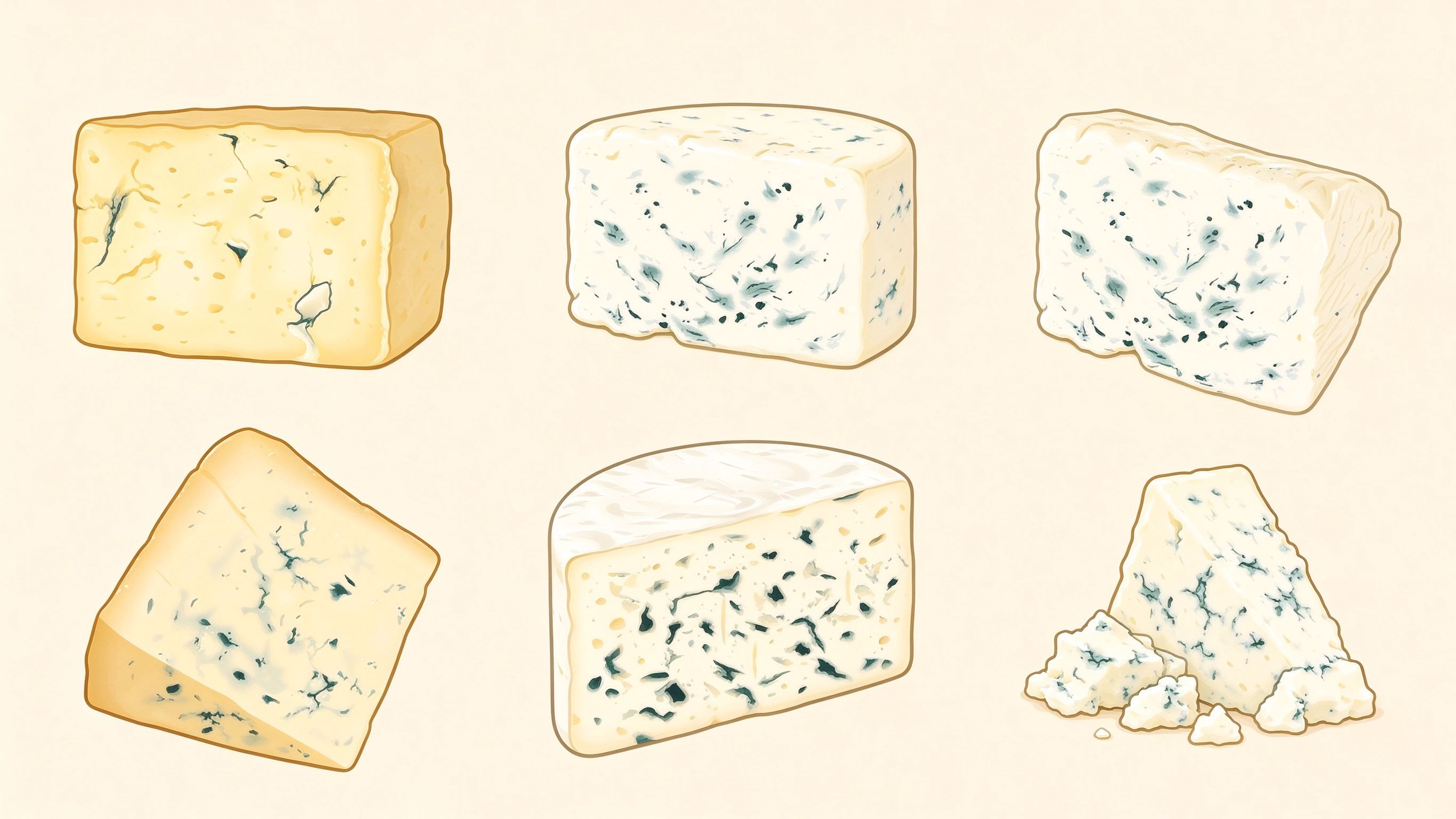 Blue cheese annotated picture vocabulary with labeled objects