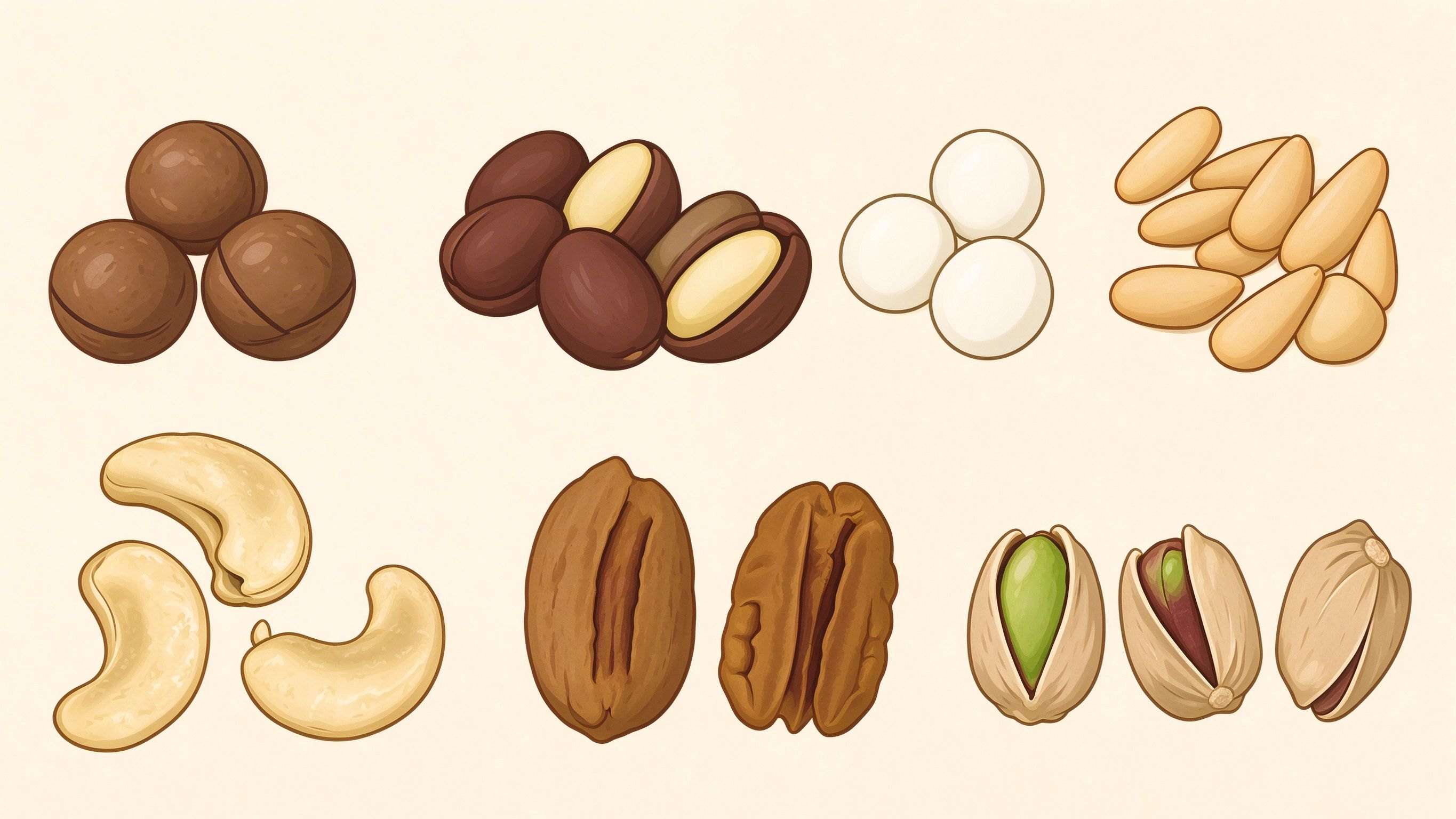 Dried fruit annotated picture vocabulary with labeled objects