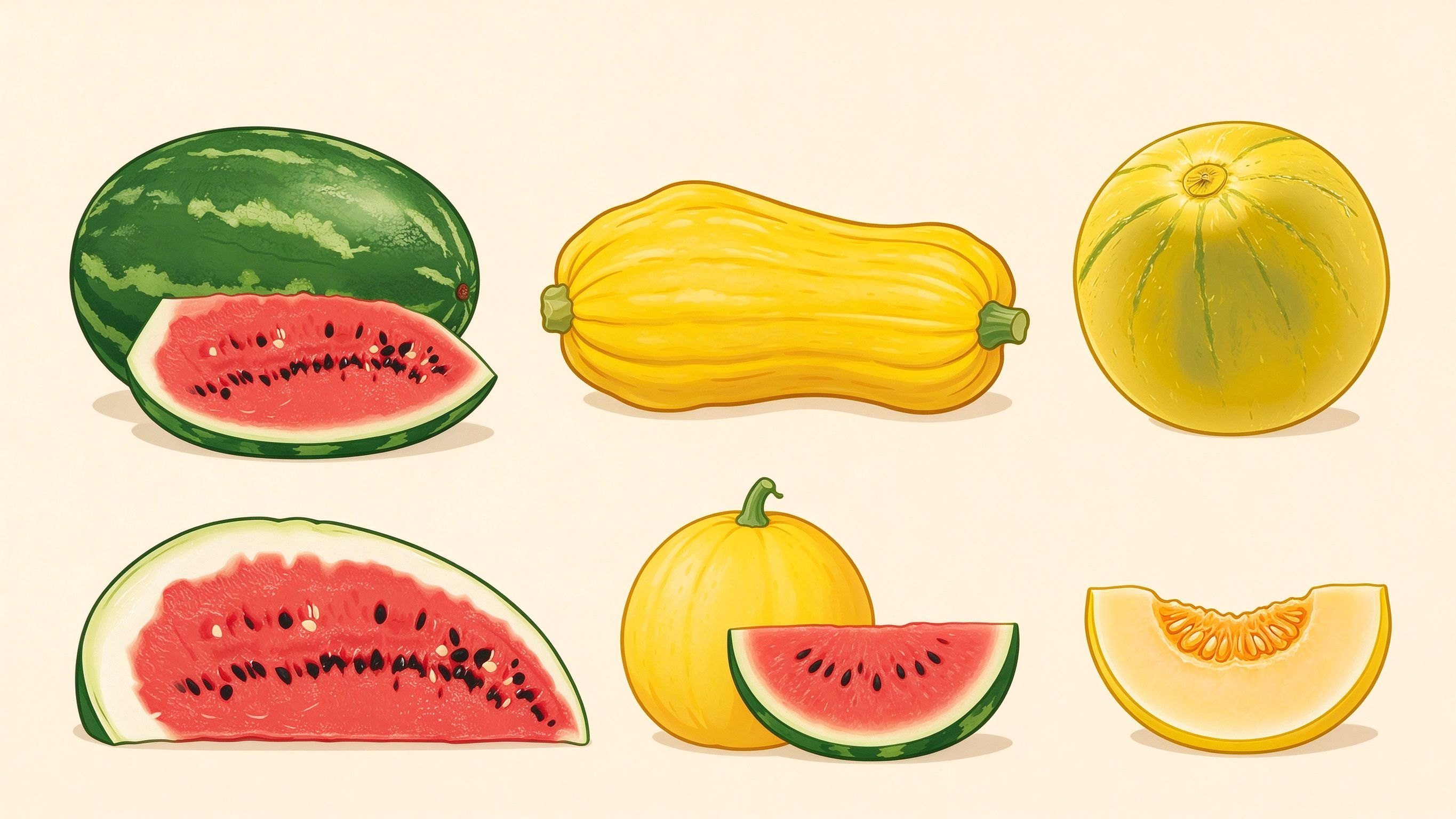 Melons annotated picture vocabulary with labeled objects