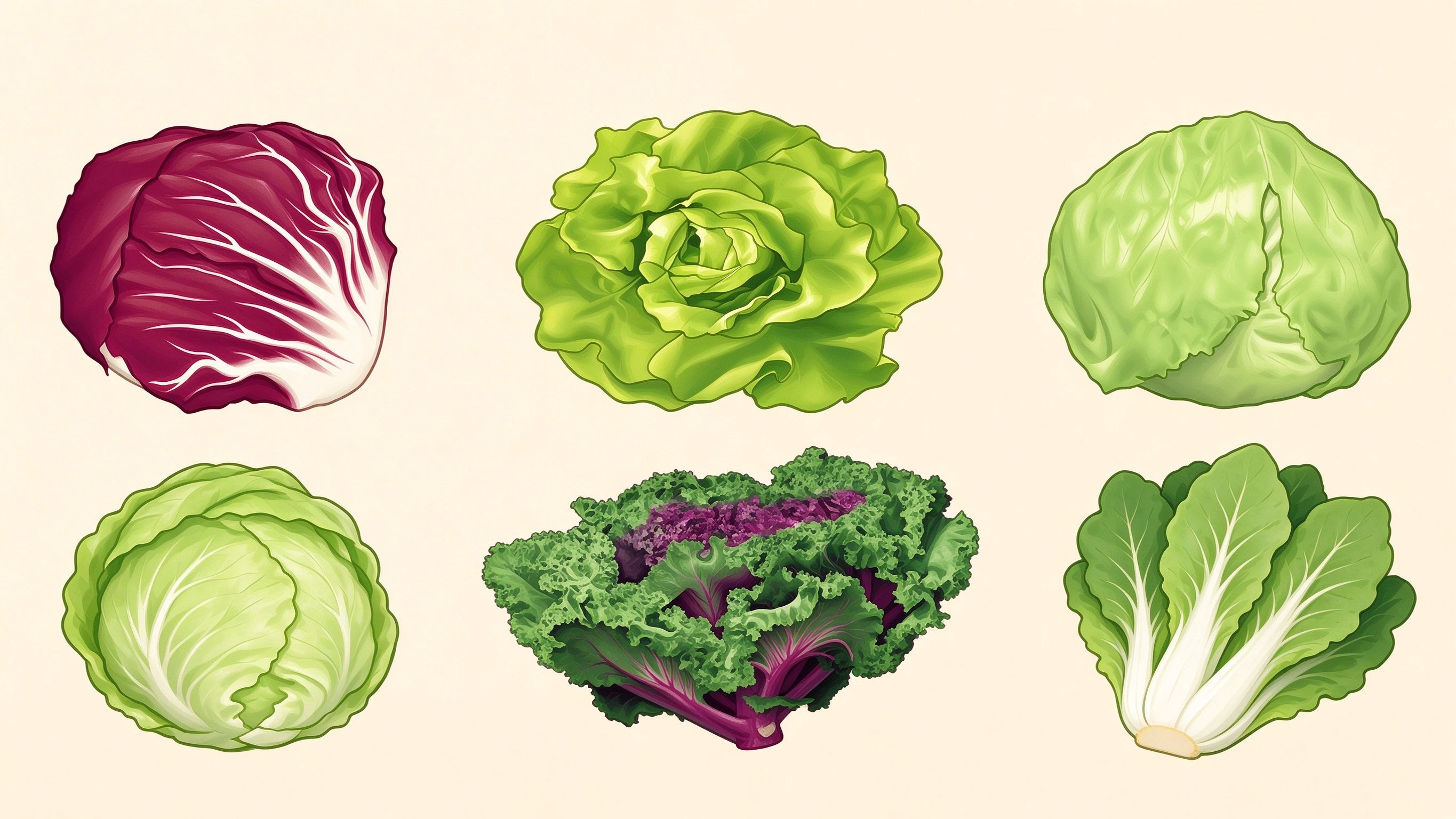 Leaf vegetables annotated picture vocabulary with labeled objects