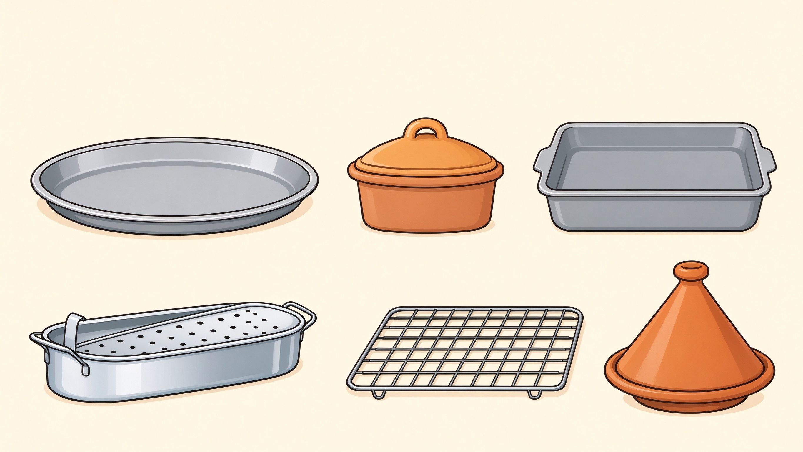 Cookware III annotated picture vocabulary with labeled objects