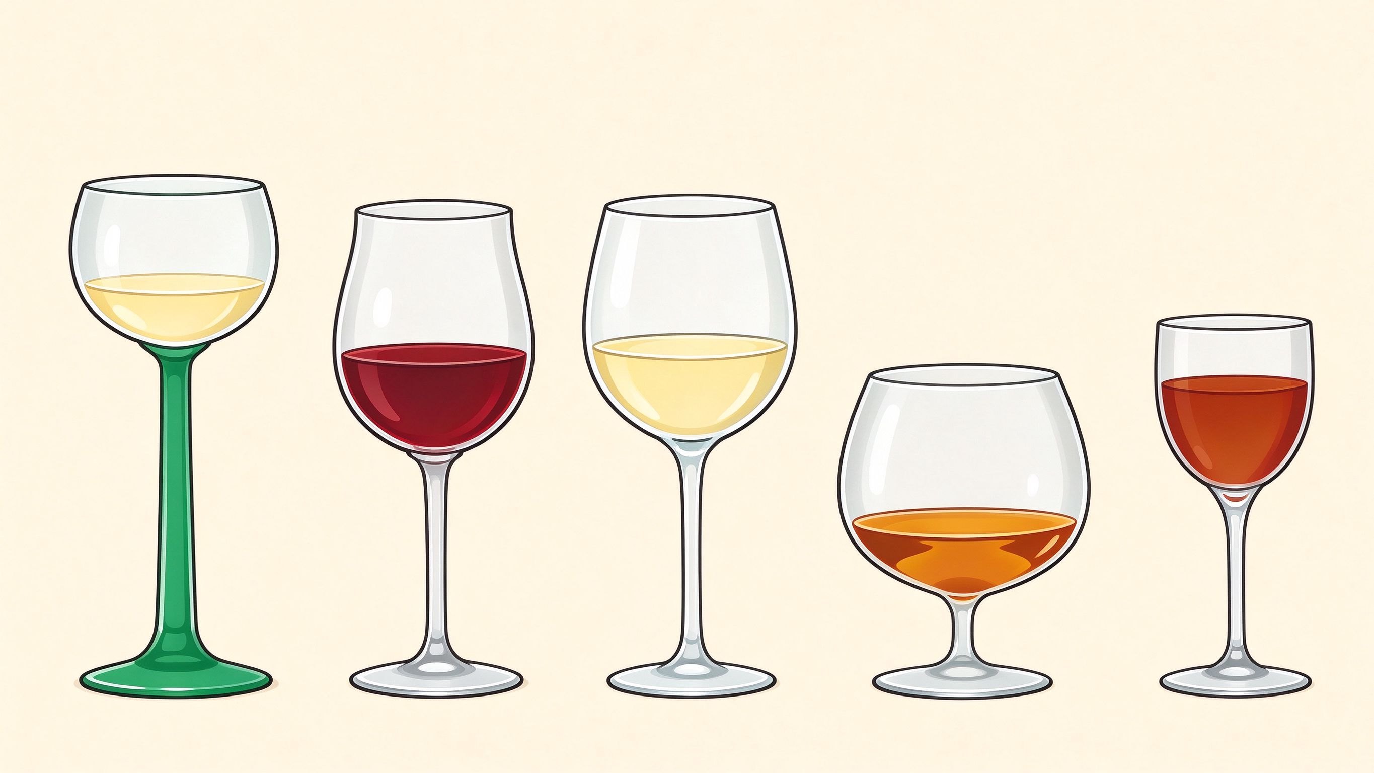 Glass drinkware annotated picture vocabulary with labeled objects