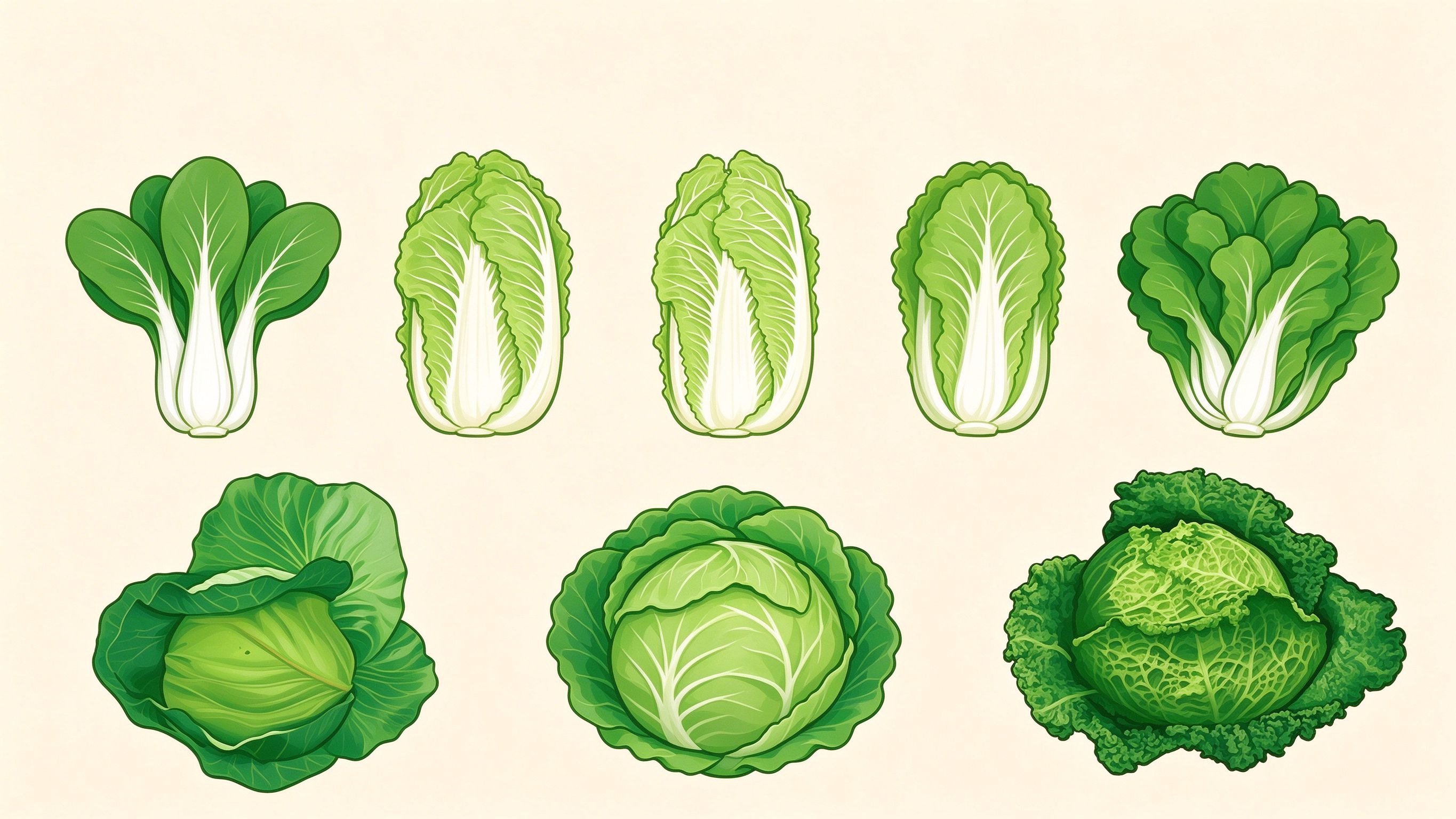 Leafy Vegetables 4 annotated picture vocabulary with labeled objects