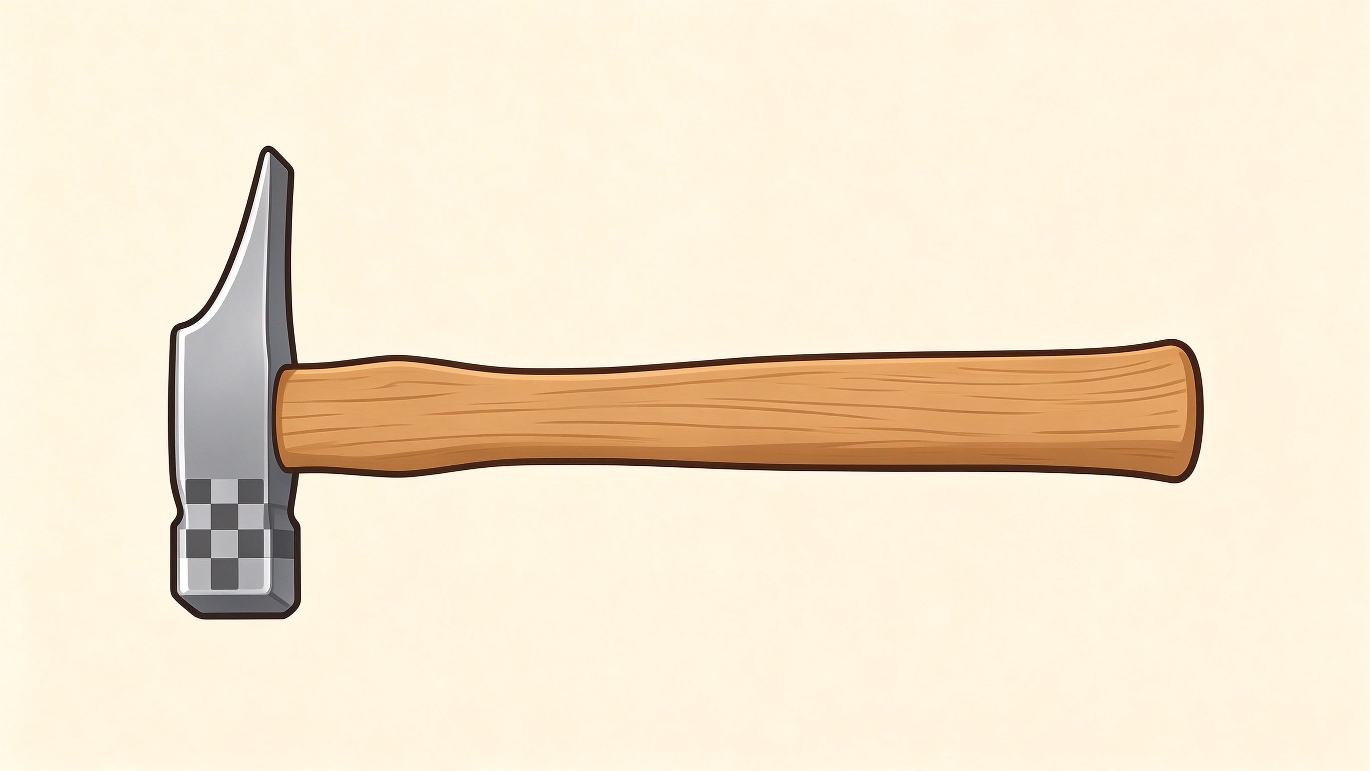 Carpenter's hammer annotated picture vocabulary with labeled objects