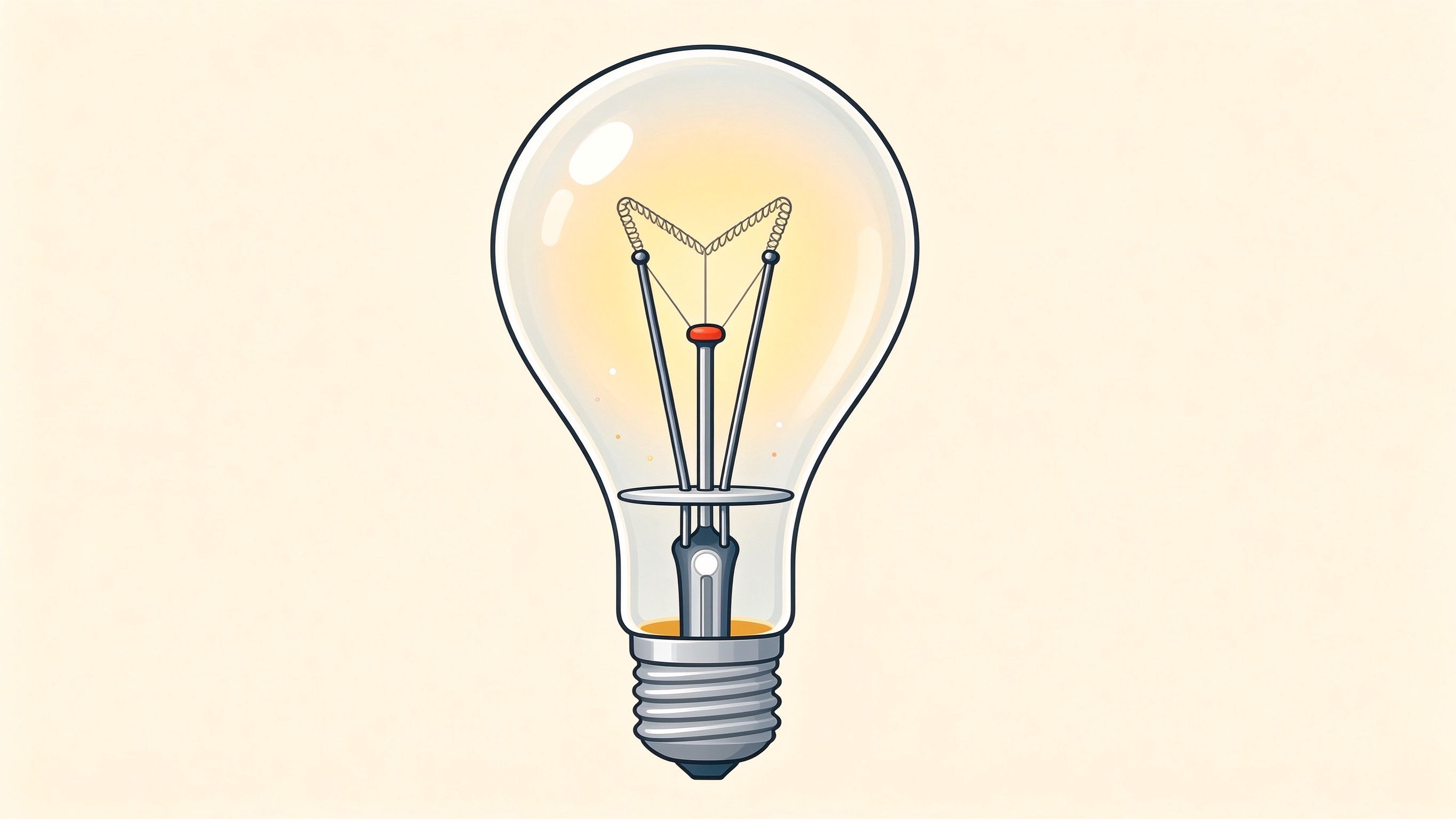 Incandescent bulb annotated picture vocabulary with labeled objects