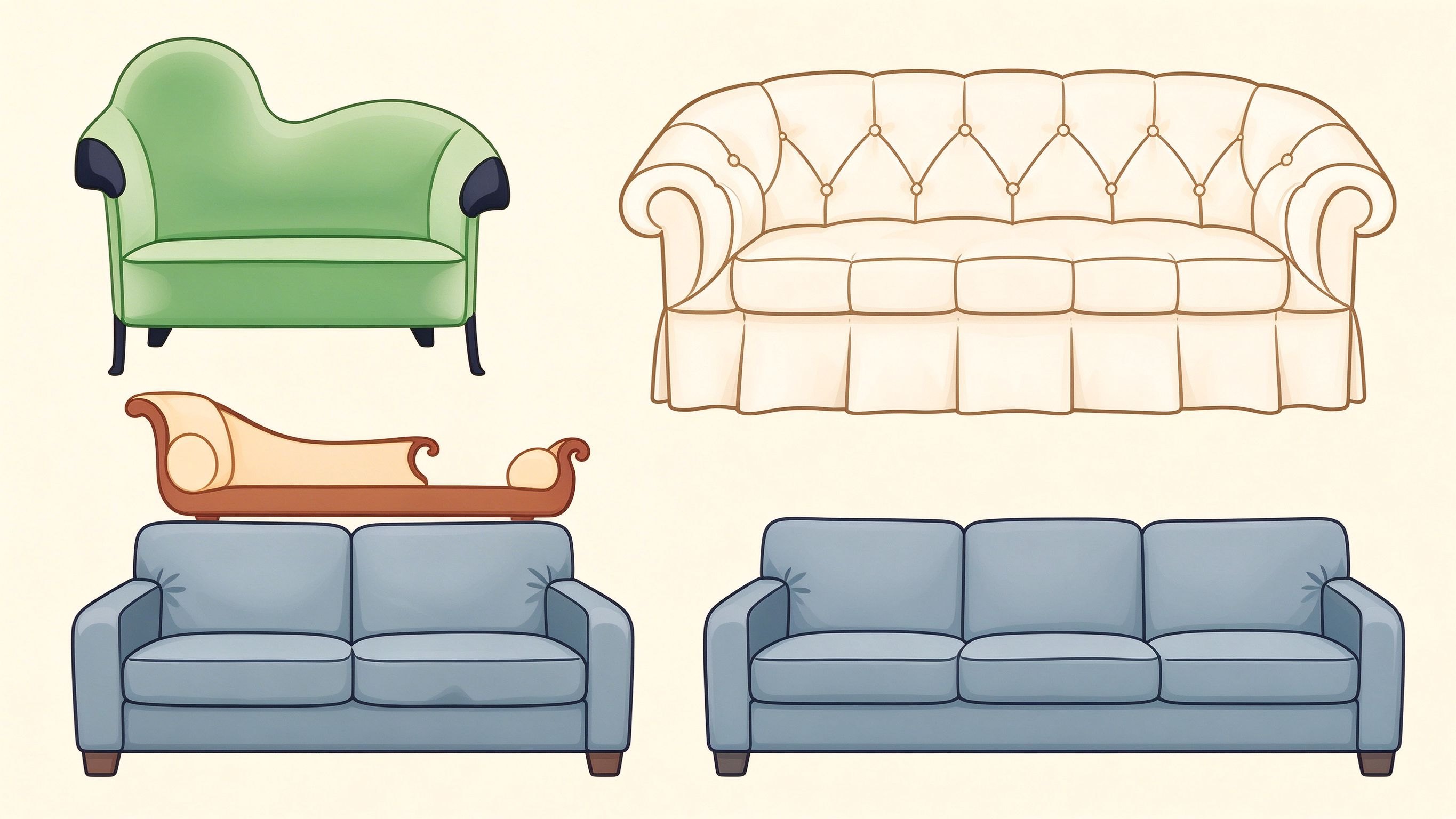 Armchair example 2 annotated picture vocabulary with labeled objects