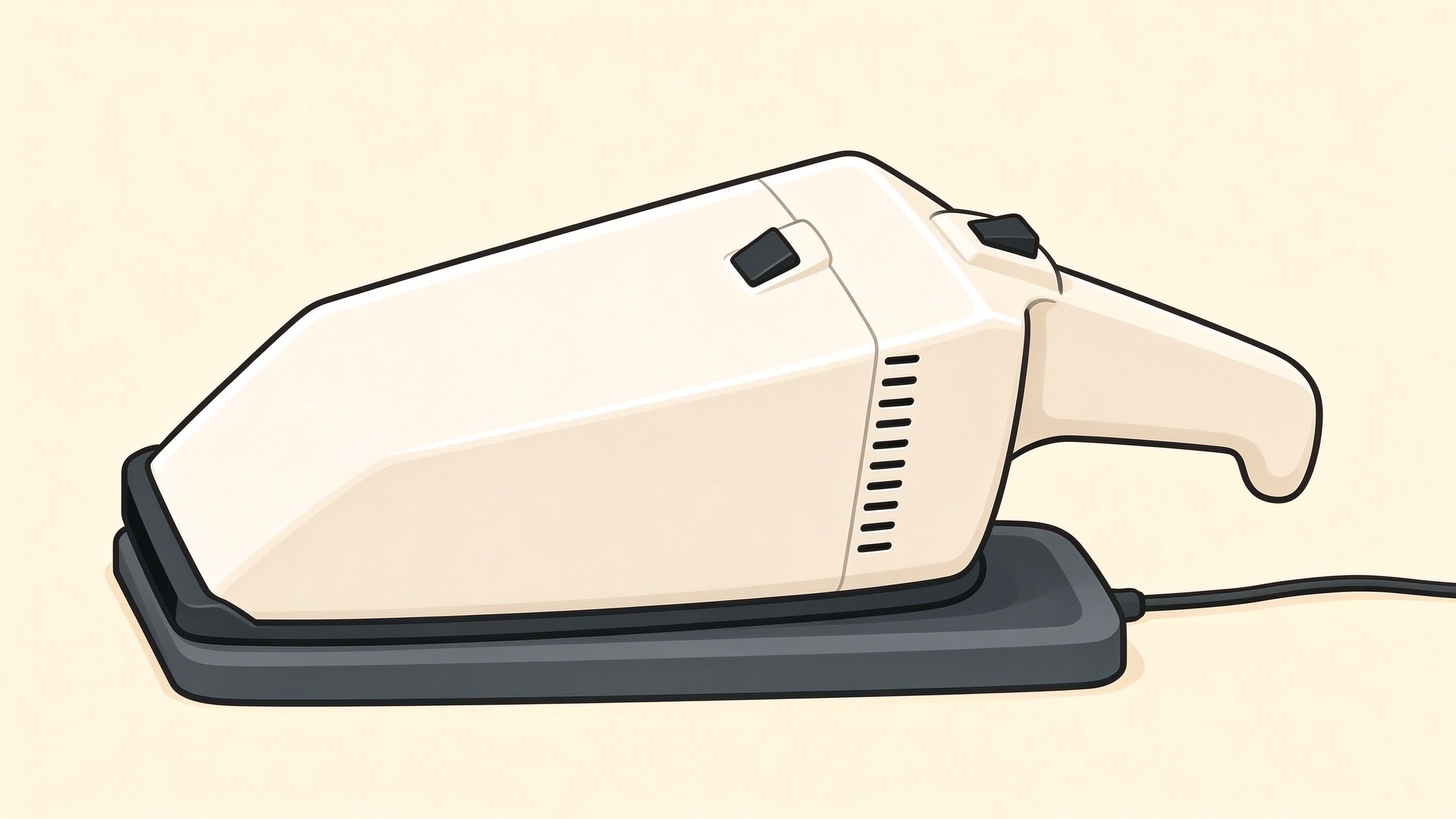 Handheld vacuum annotated picture vocabulary with labeled objects