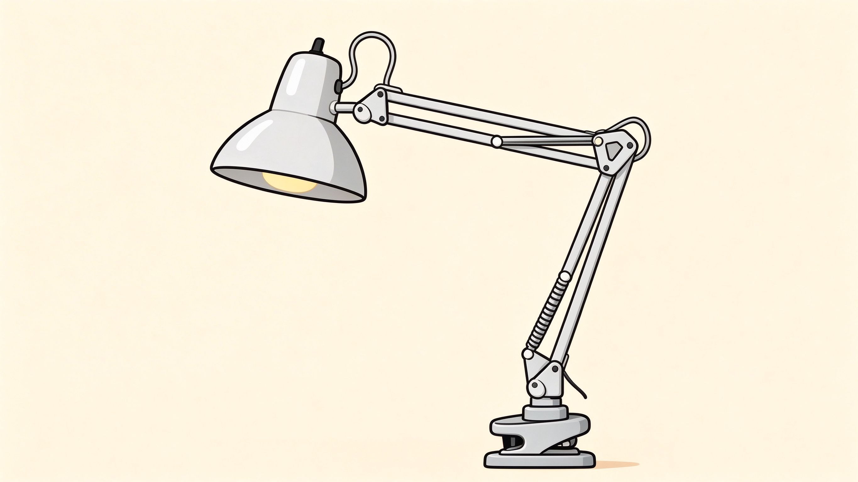Table lamp annotated picture vocabulary with labeled objects