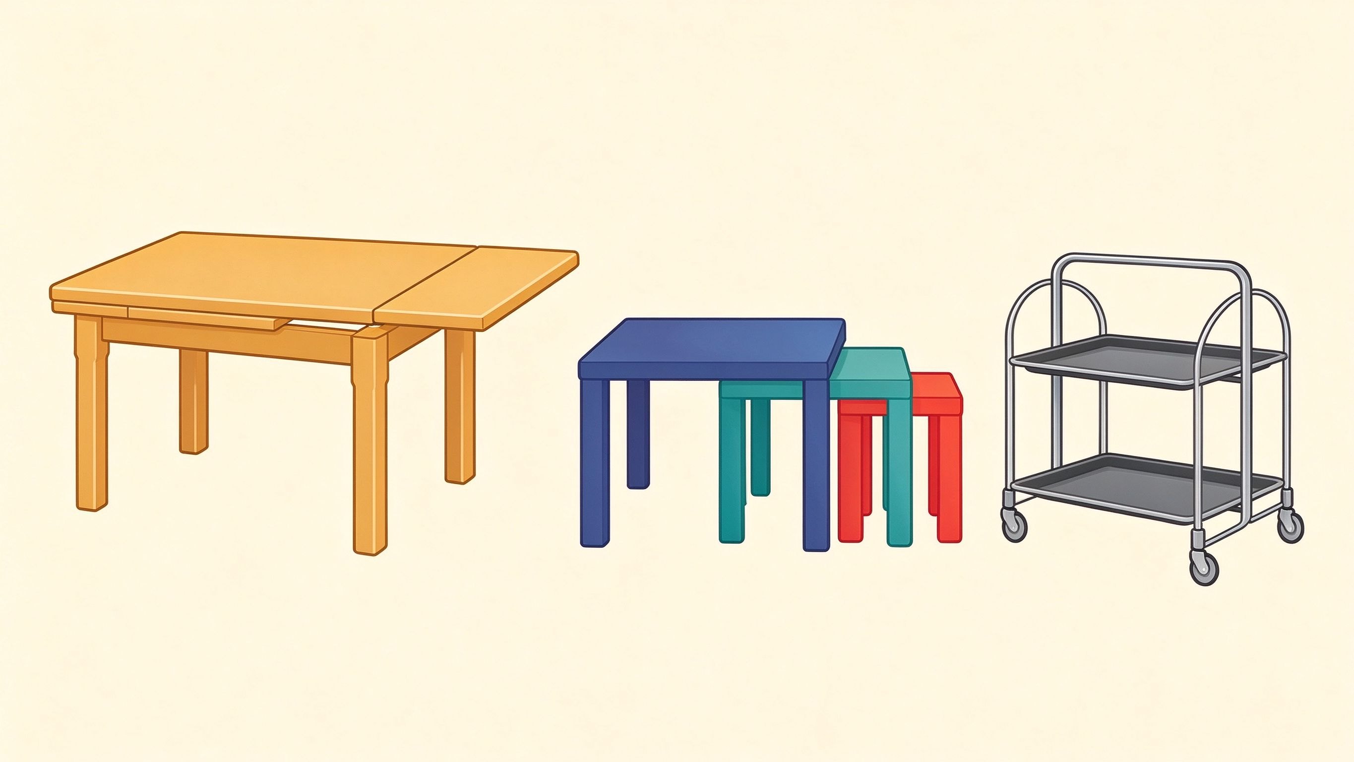 Types of tables annotated picture vocabulary with labeled objects