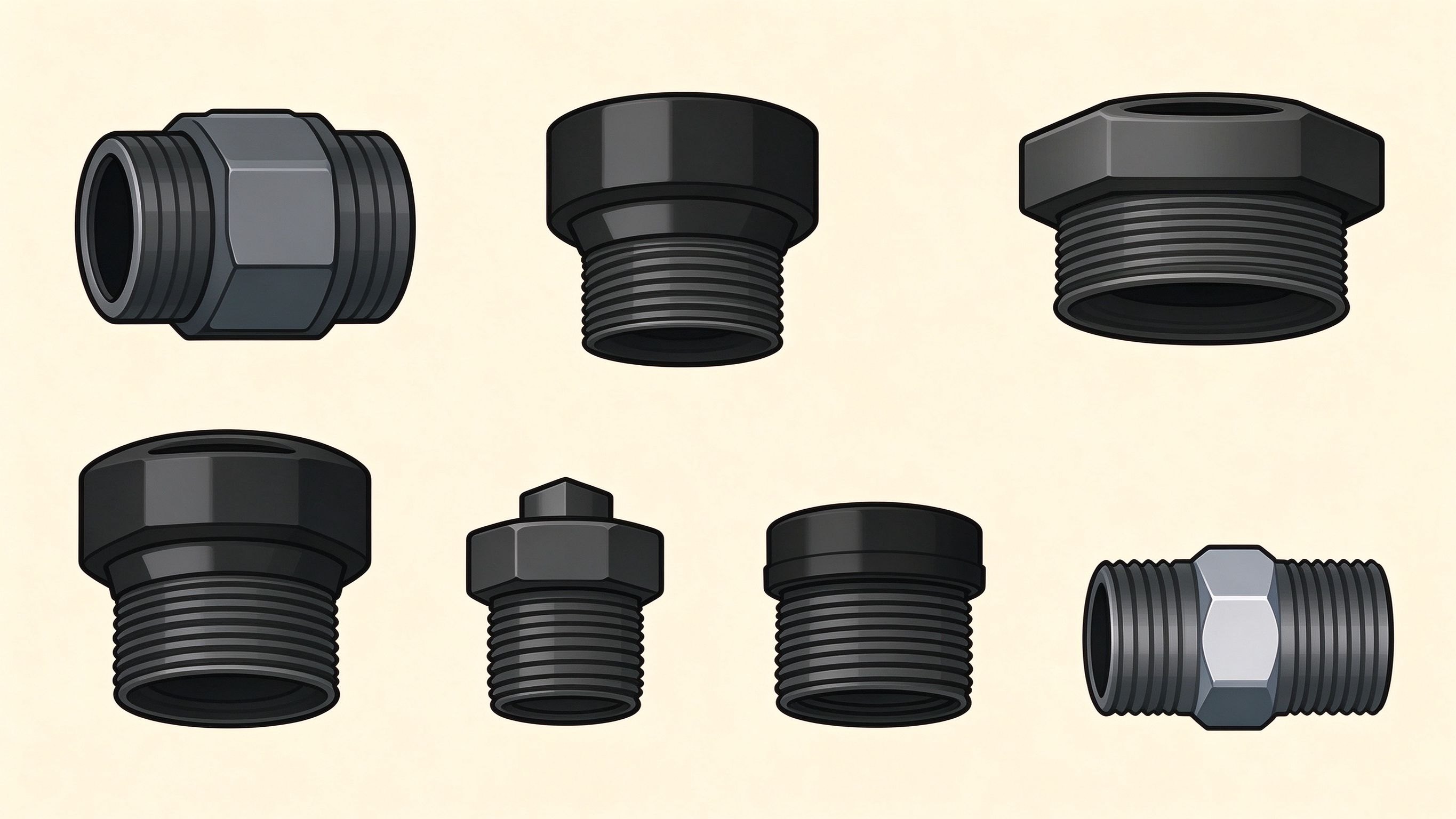 Pipe fittings 2 annotated picture vocabulary with labeled objects