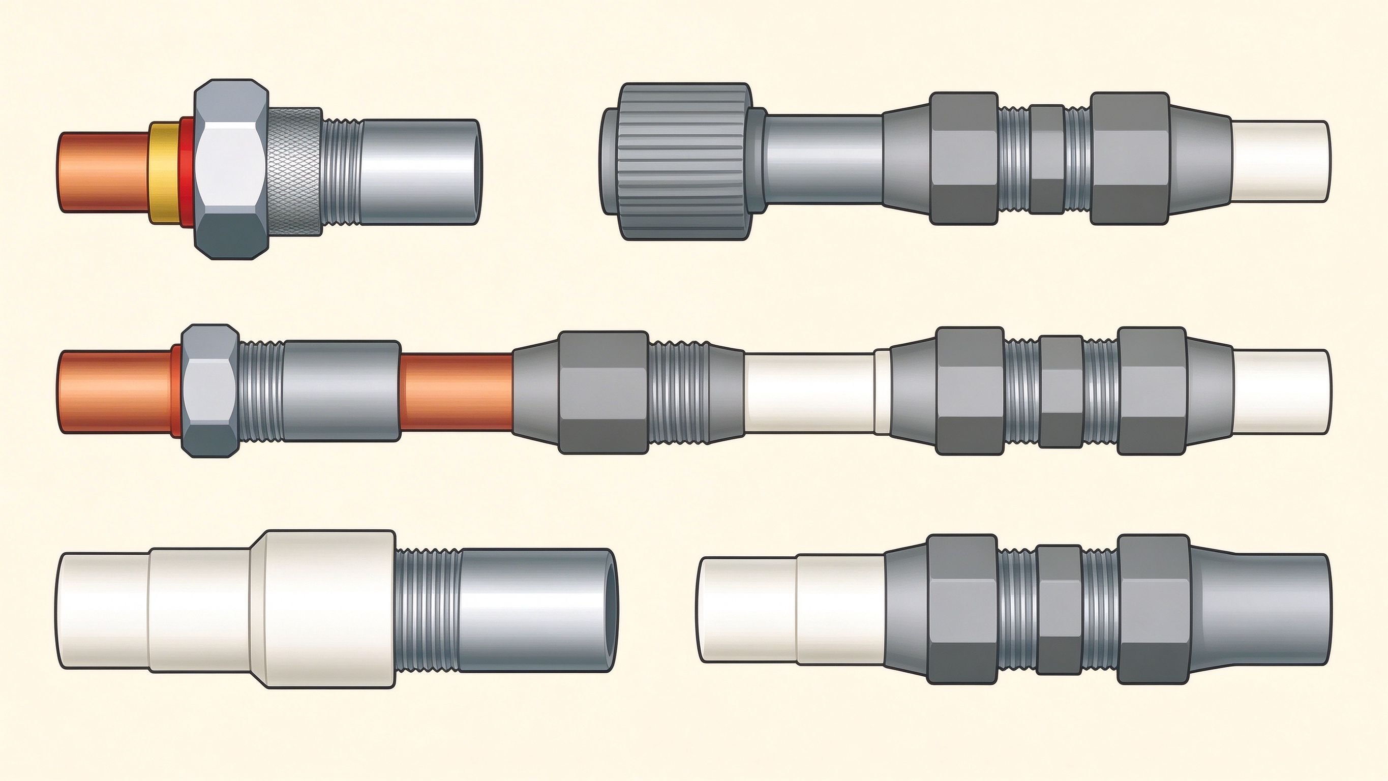 Pipe adapters annotated picture vocabulary with labeled objects