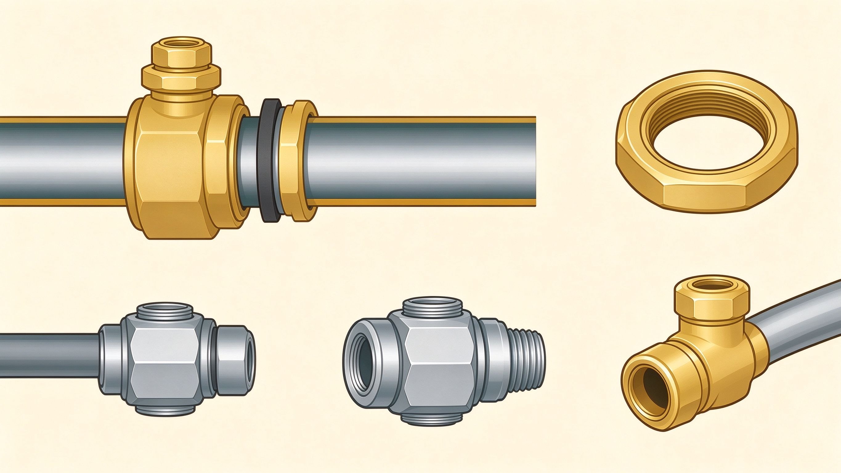Pipe union annotated picture vocabulary with labeled objects