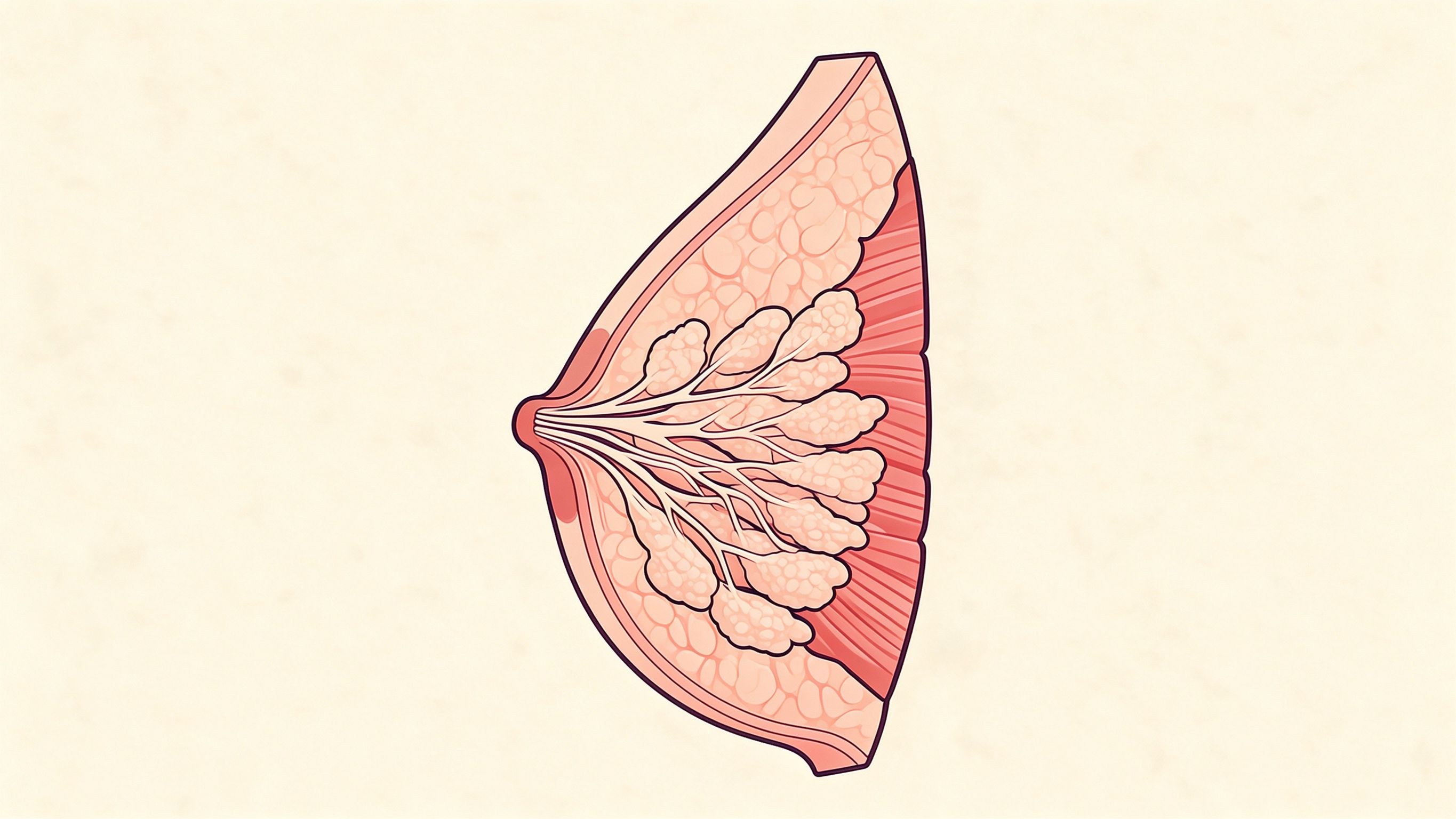 Breast anatomy annotated picture vocabulary with labeled objects