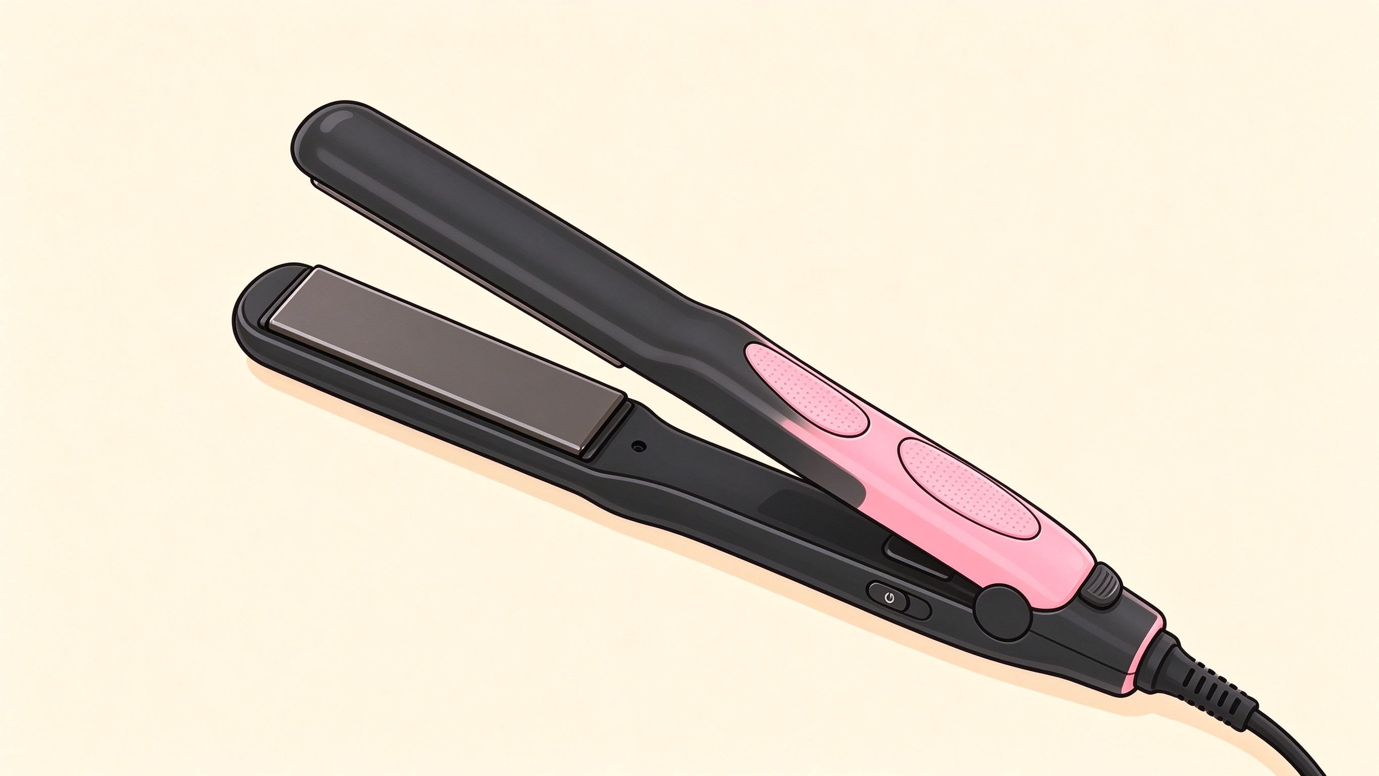 Hair straighteners annotated picture vocabulary with labeled objects