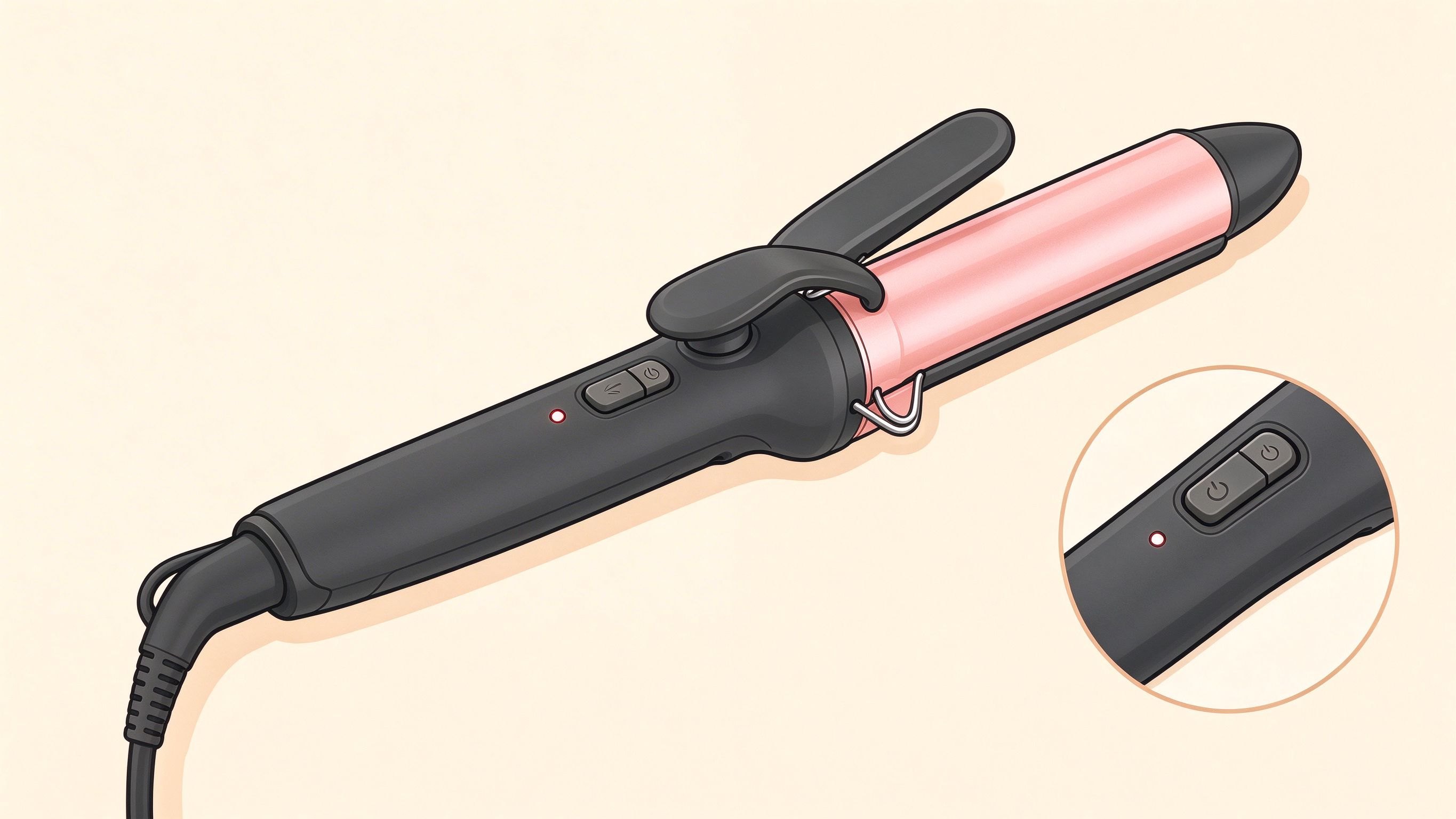 Curling irons annotated picture vocabulary with labeled objects