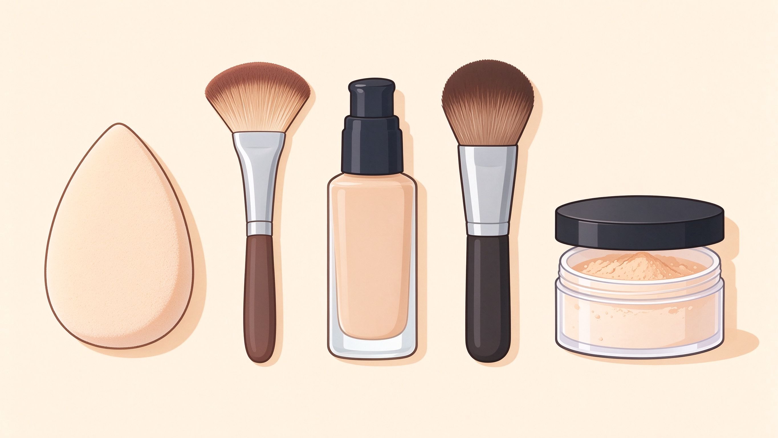 Facial makeup annotated picture vocabulary with labeled objects