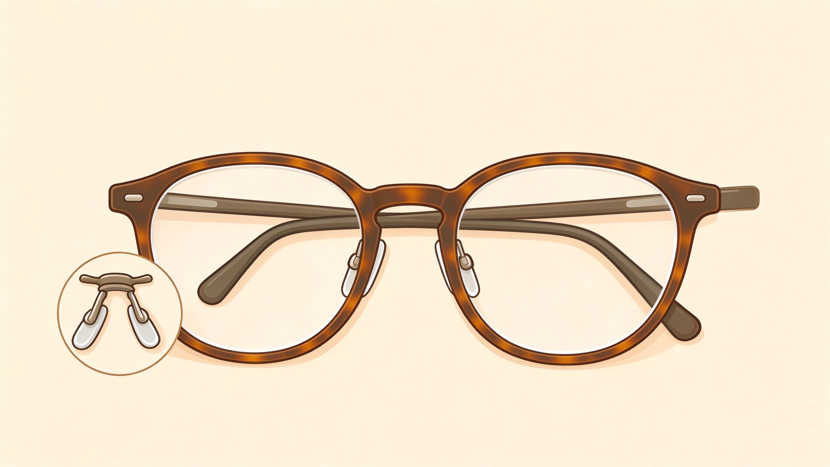 Eyeglass parts annotated picture vocabulary with labeled objects