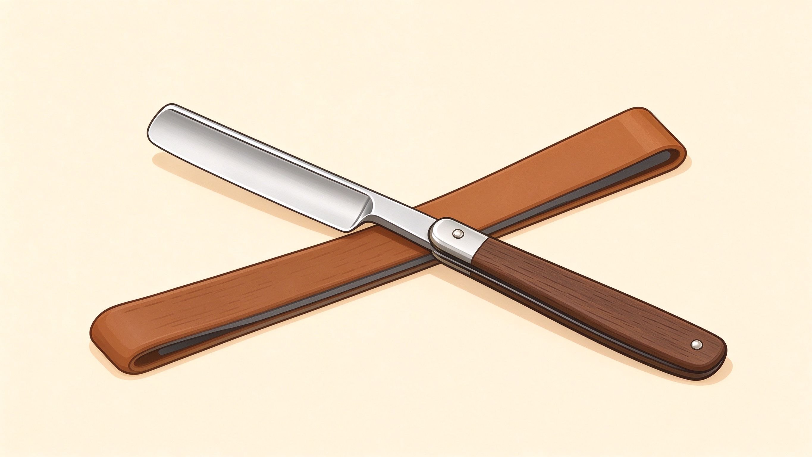 Straight razor annotated picture vocabulary with labeled objects