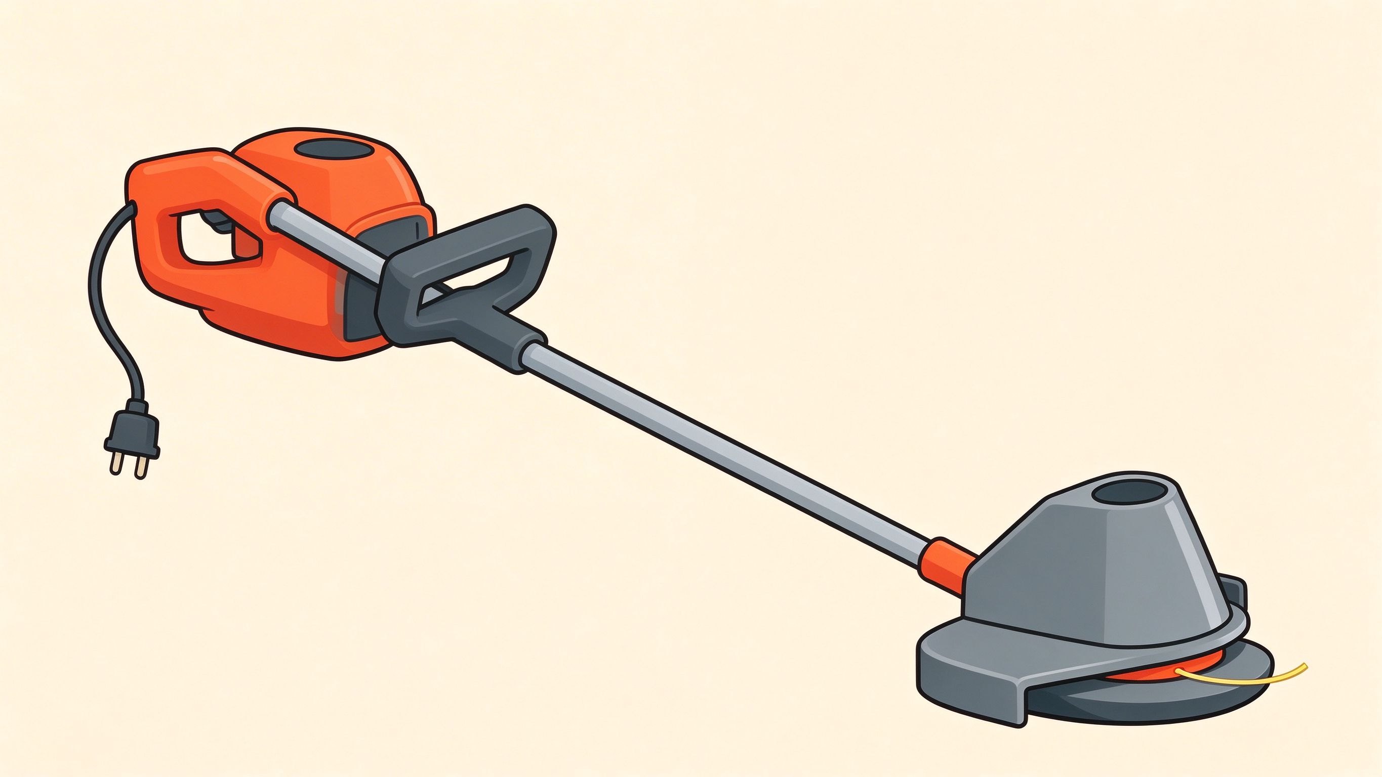 Lawn care annotated picture vocabulary with labeled objects