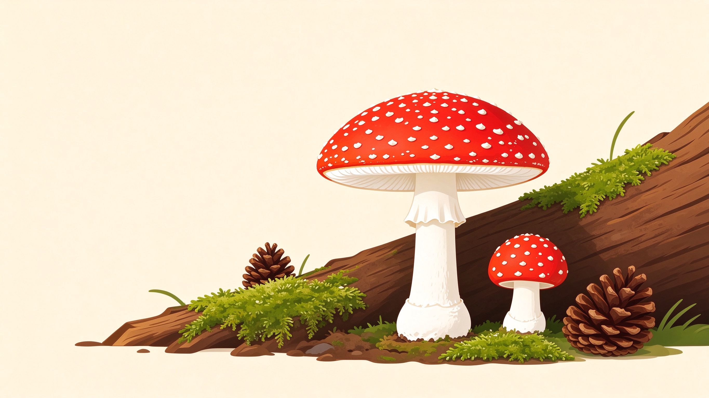Poisonous mushrooms annotated picture vocabulary with labeled objects