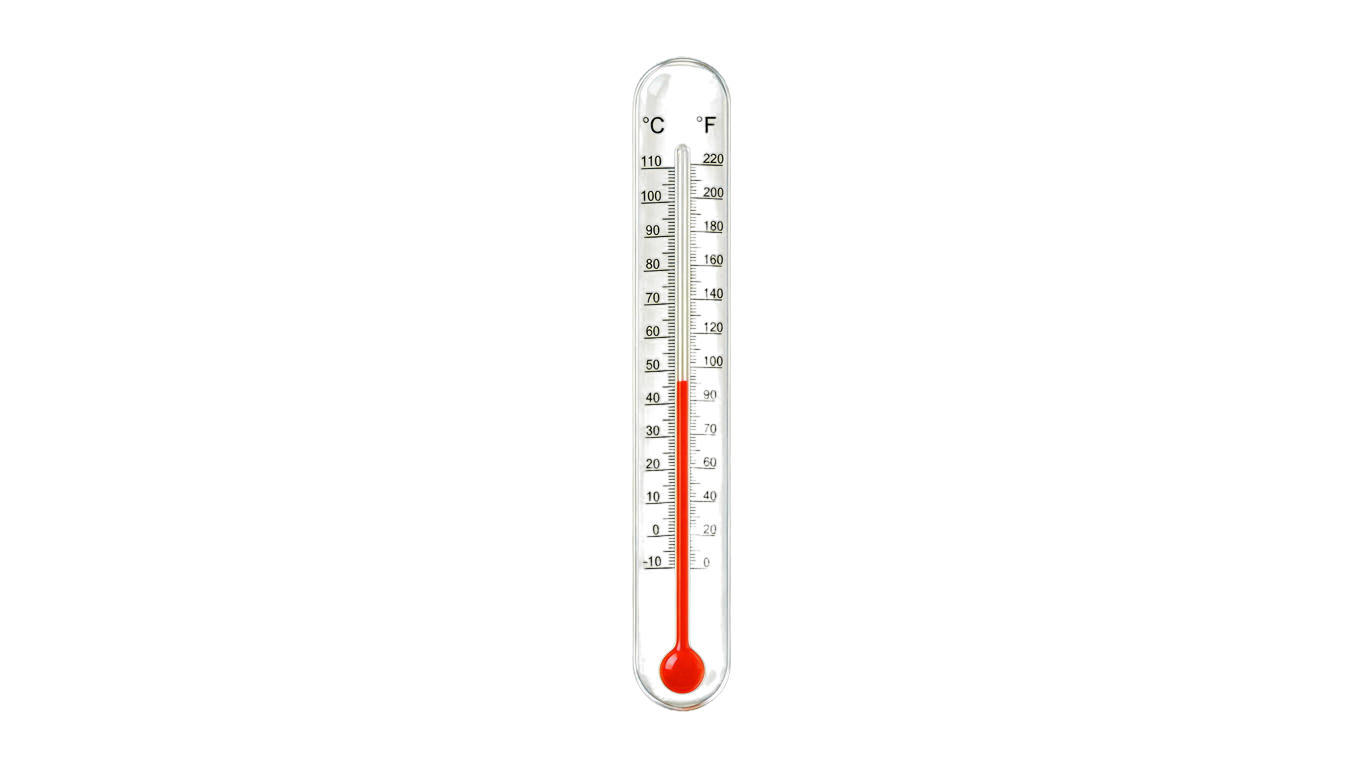 Thermometer annotated picture vocabulary with labeled objects