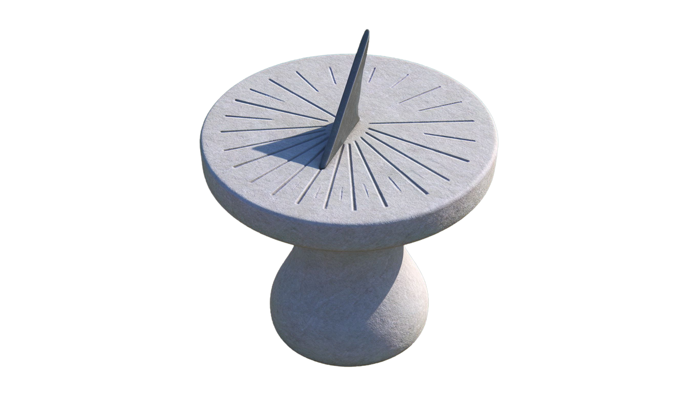 Sundial annotated picture vocabulary with labeled objects