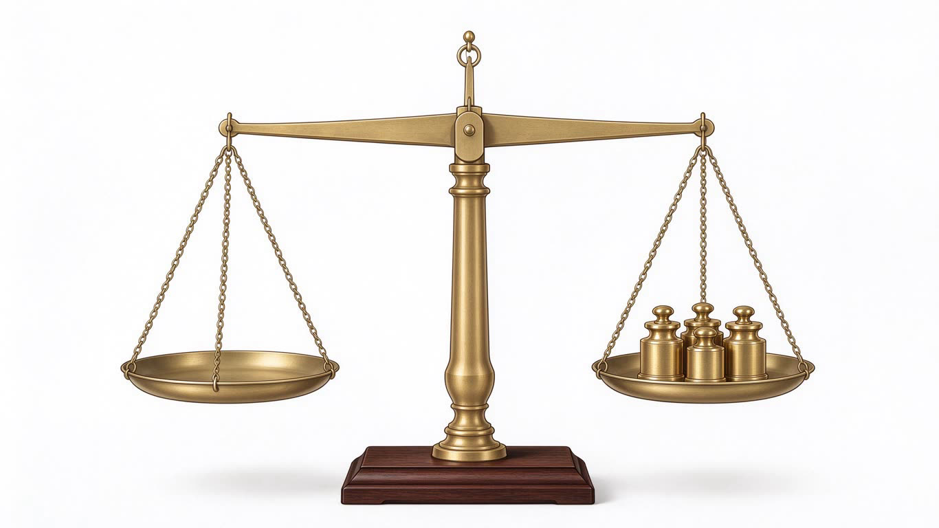 Balance scale annotated picture vocabulary with labeled objects