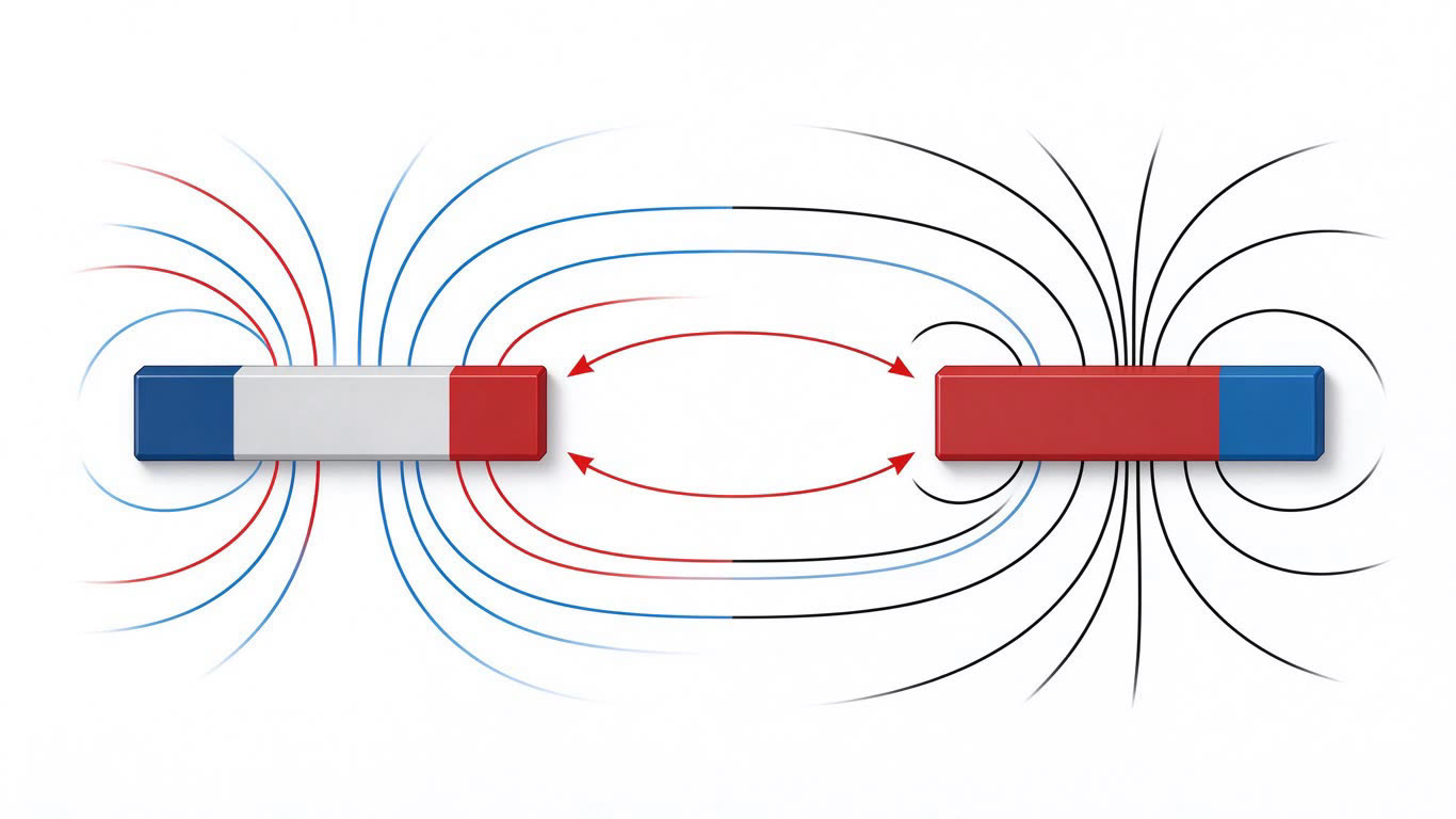 Magnetism annotated picture vocabulary with labeled objects