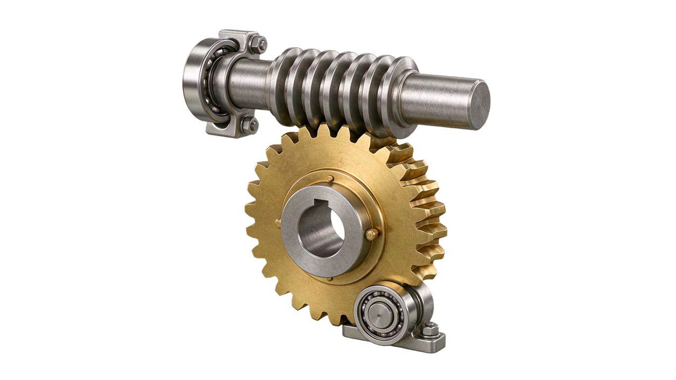 Worm gear drive annotated picture vocabulary with labeled objects