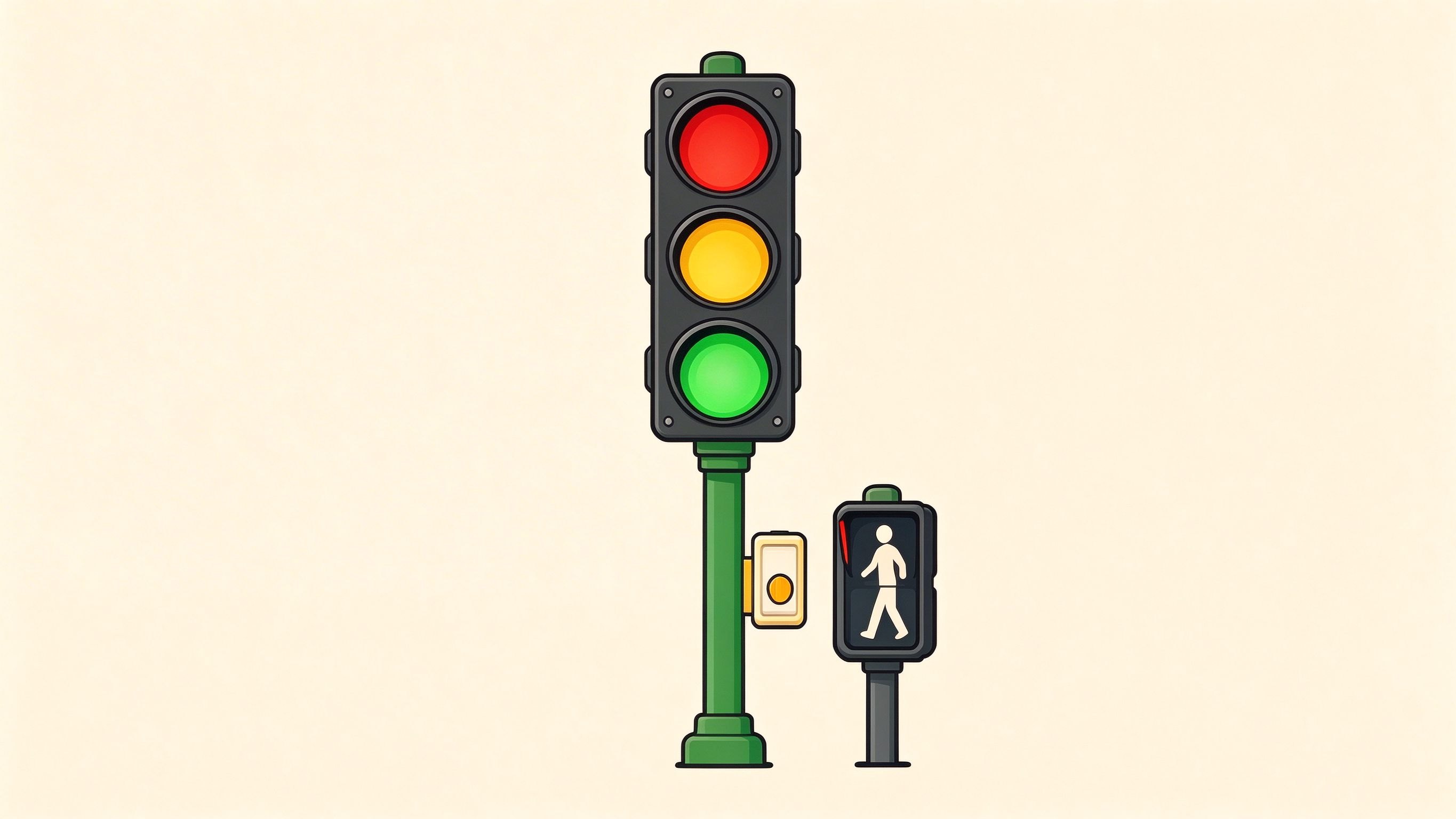 Traffic light annotated picture vocabulary with labeled objects