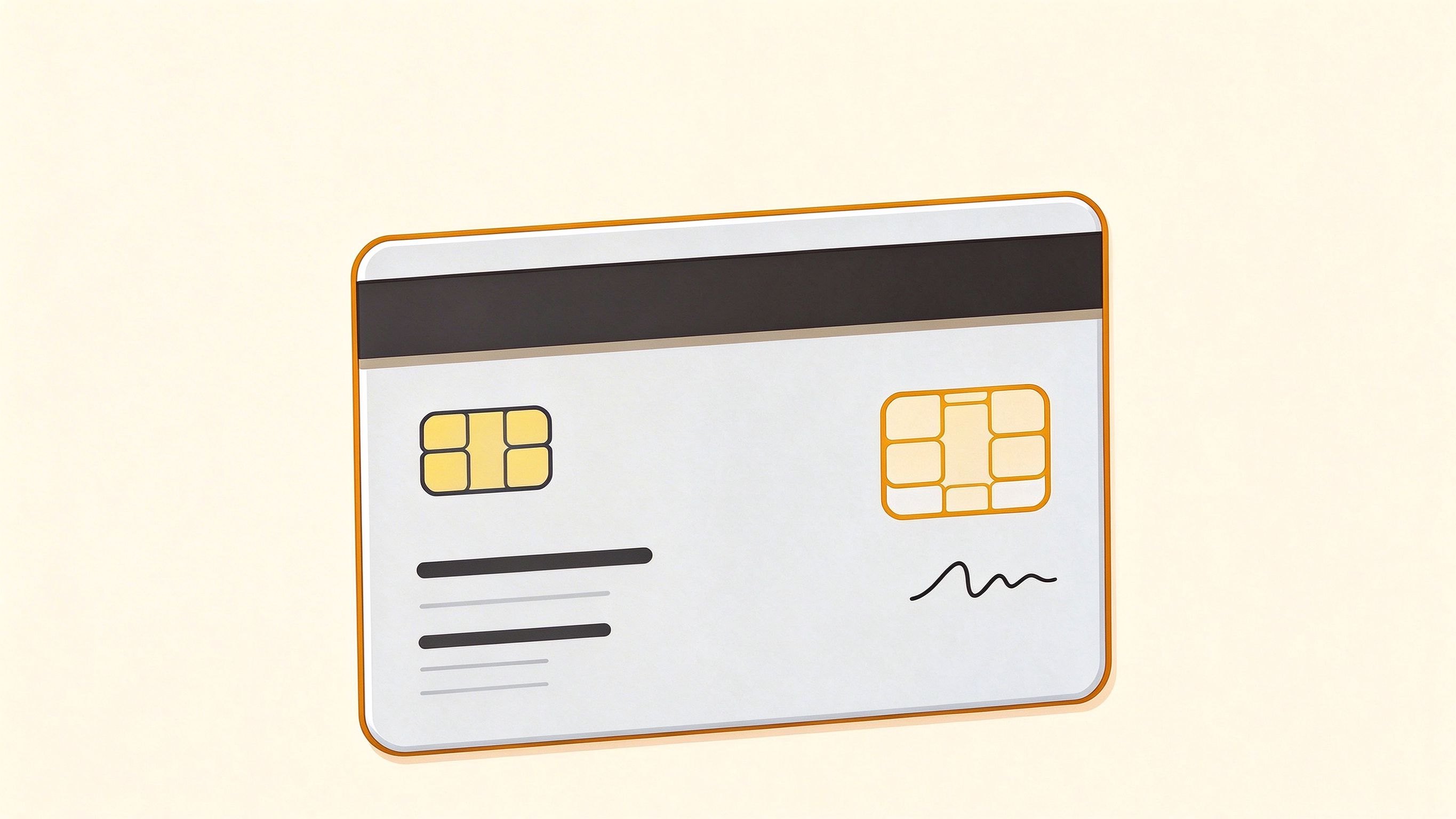 Credit card annotated picture vocabulary with labeled objects