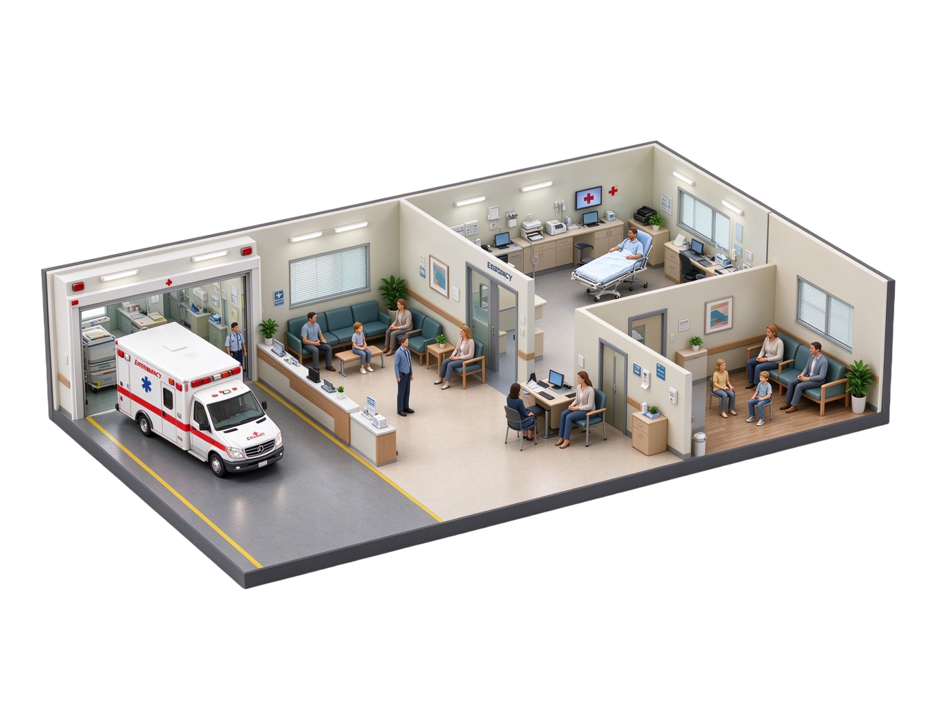 Emergency department annotated picture vocabulary with labeled objects