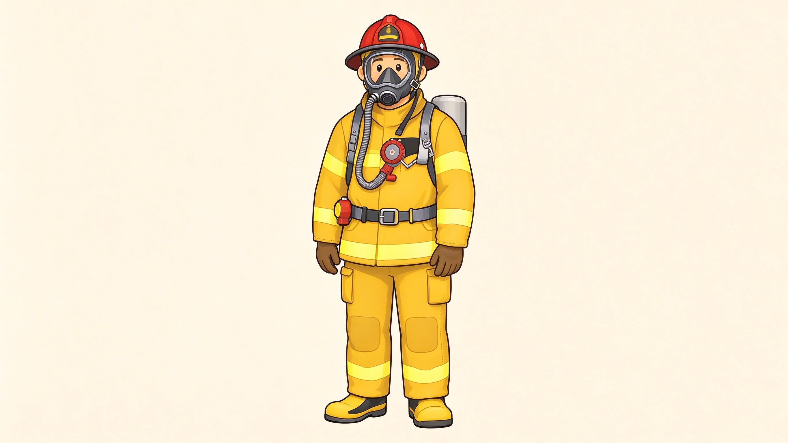 Firefighter annotated picture vocabulary with labeled objects