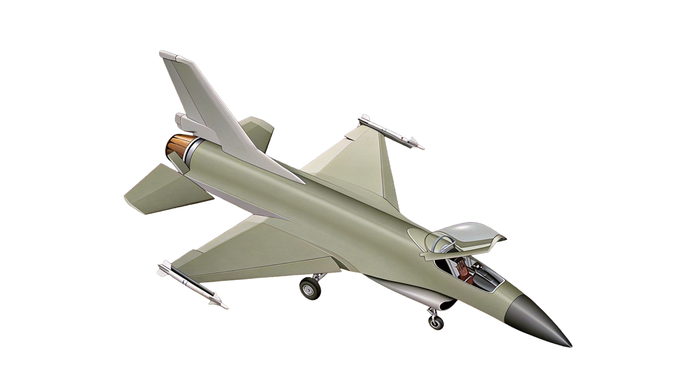 Combat aircraft annotated picture vocabulary with labeled objects